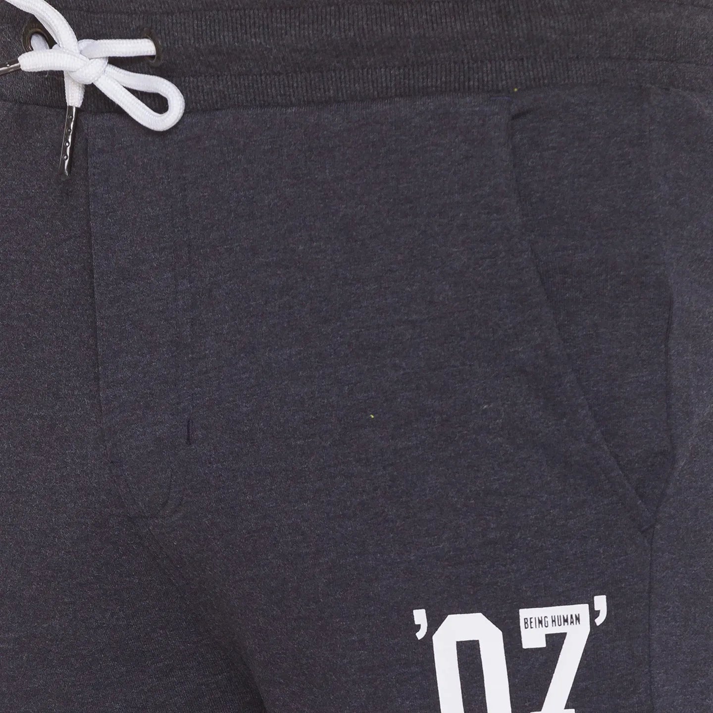 Men Regular Fit Track-Black Mel by Being Human Clothing