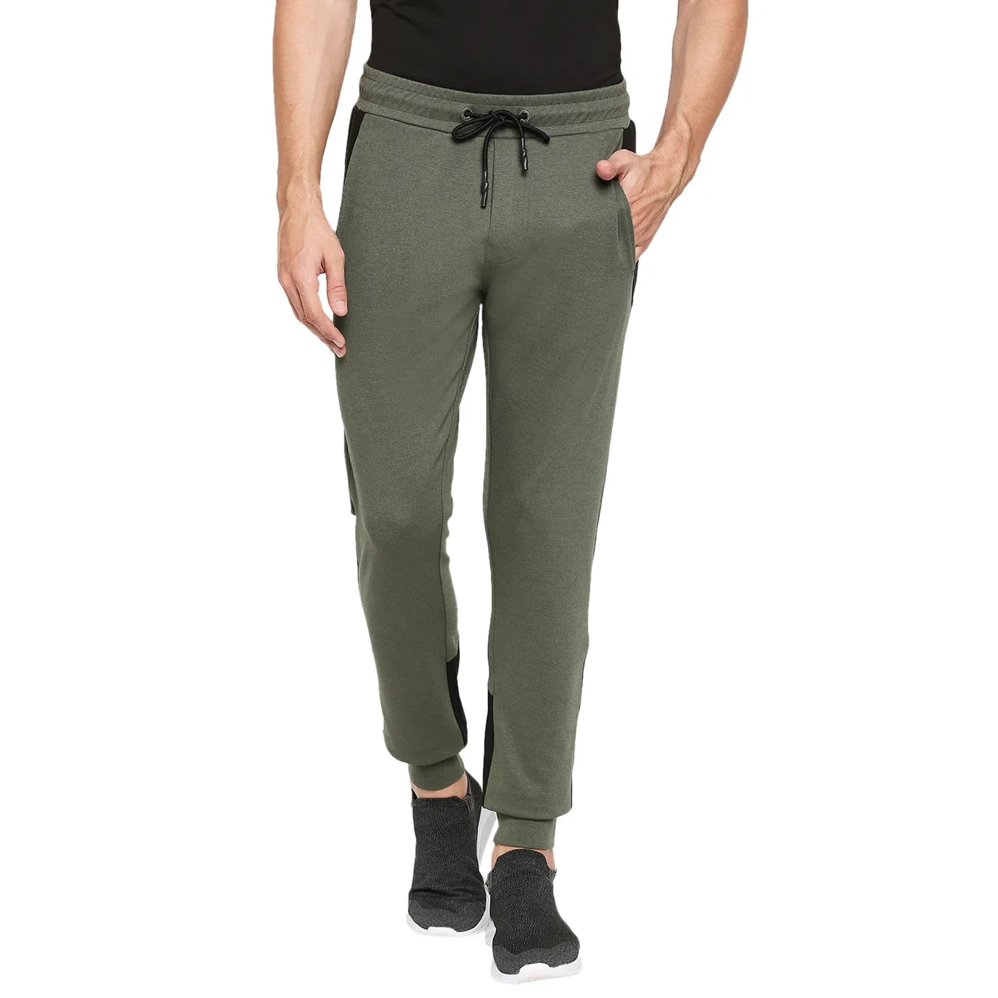 Green Regular Fit Men's Track Pants by Being Human Clothing