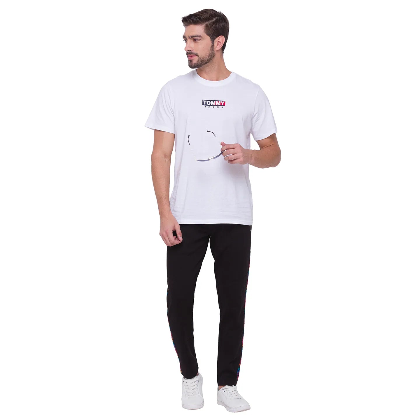 Men Regular Fit Track-Black by Being Human Clothing