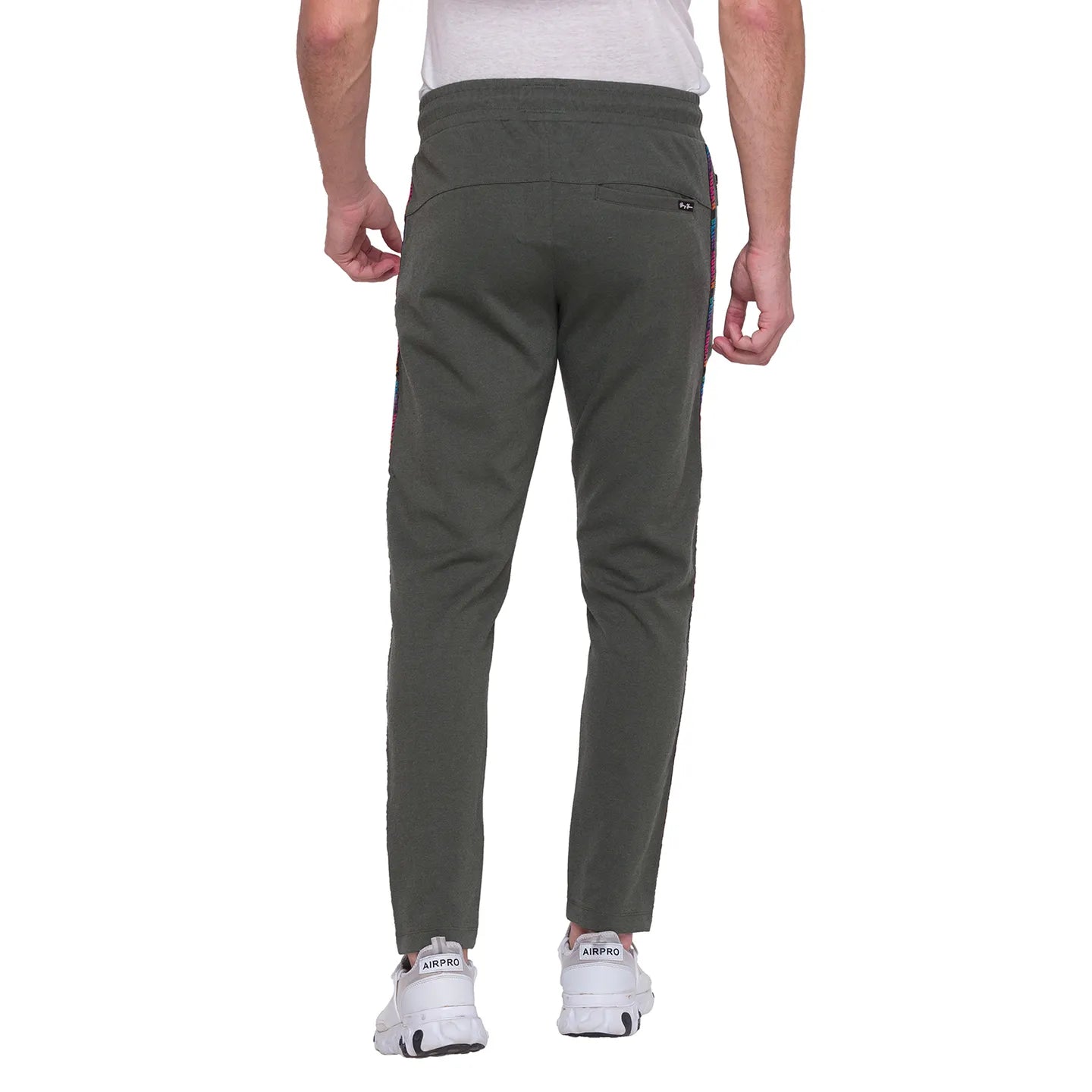 Men Regular Fit Track-Forest Green by Being Human Clothing