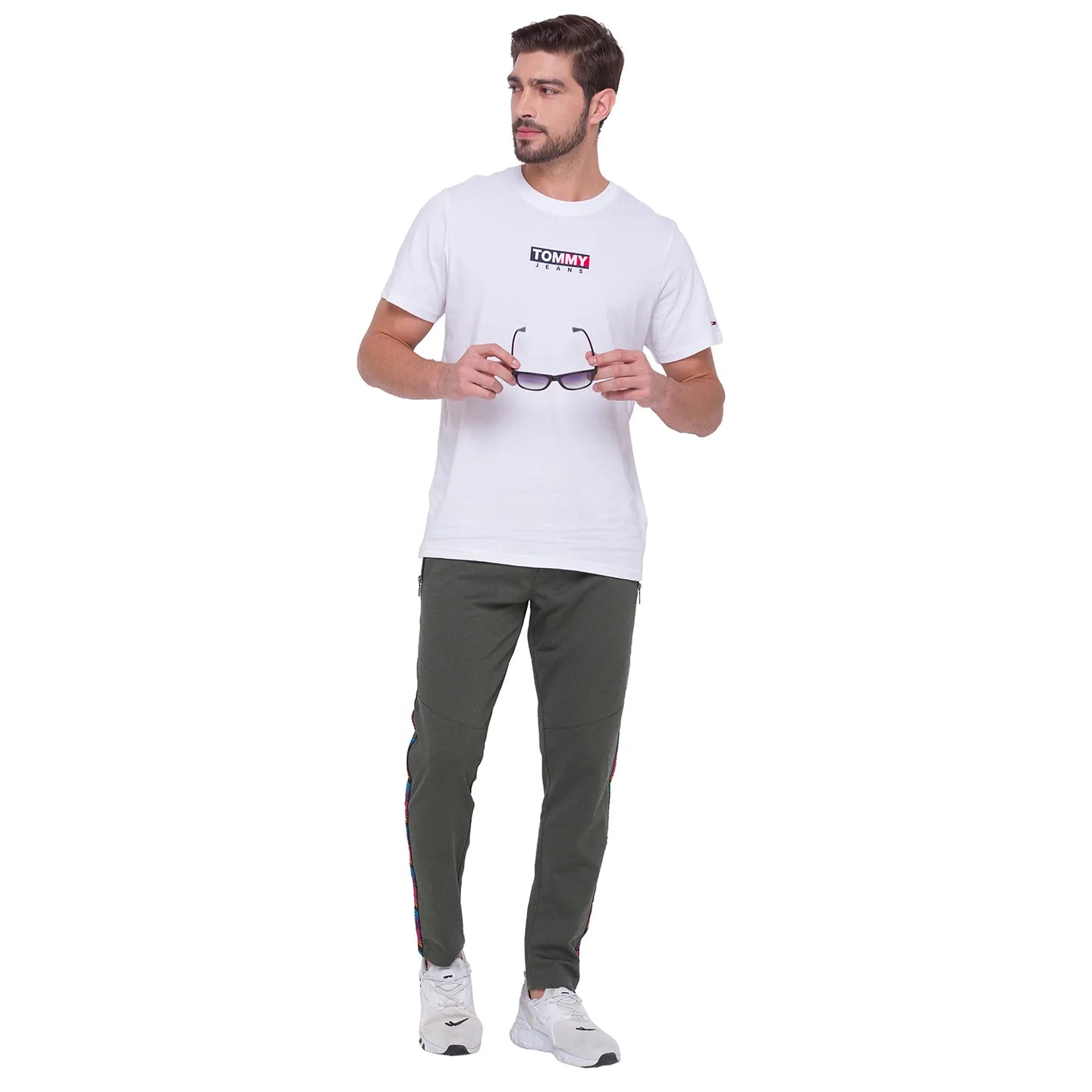 Men Regular Fit Track-Forest Green by Being Human Clothing