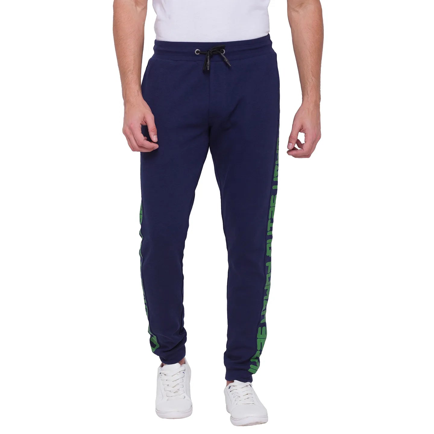 Men Regular Fit Track-Navy by Being Human Clothing
