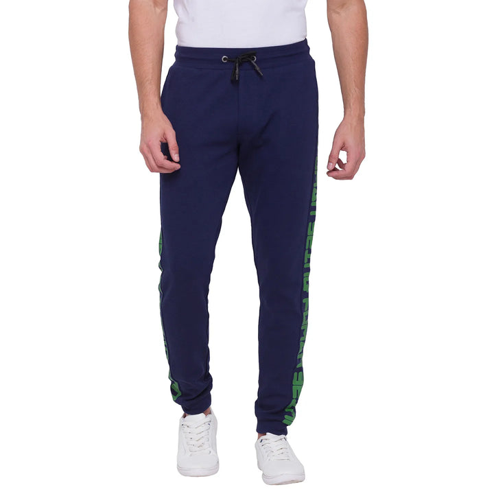 Navy Regular Fit Track Pants For Men By Being Human Clothing