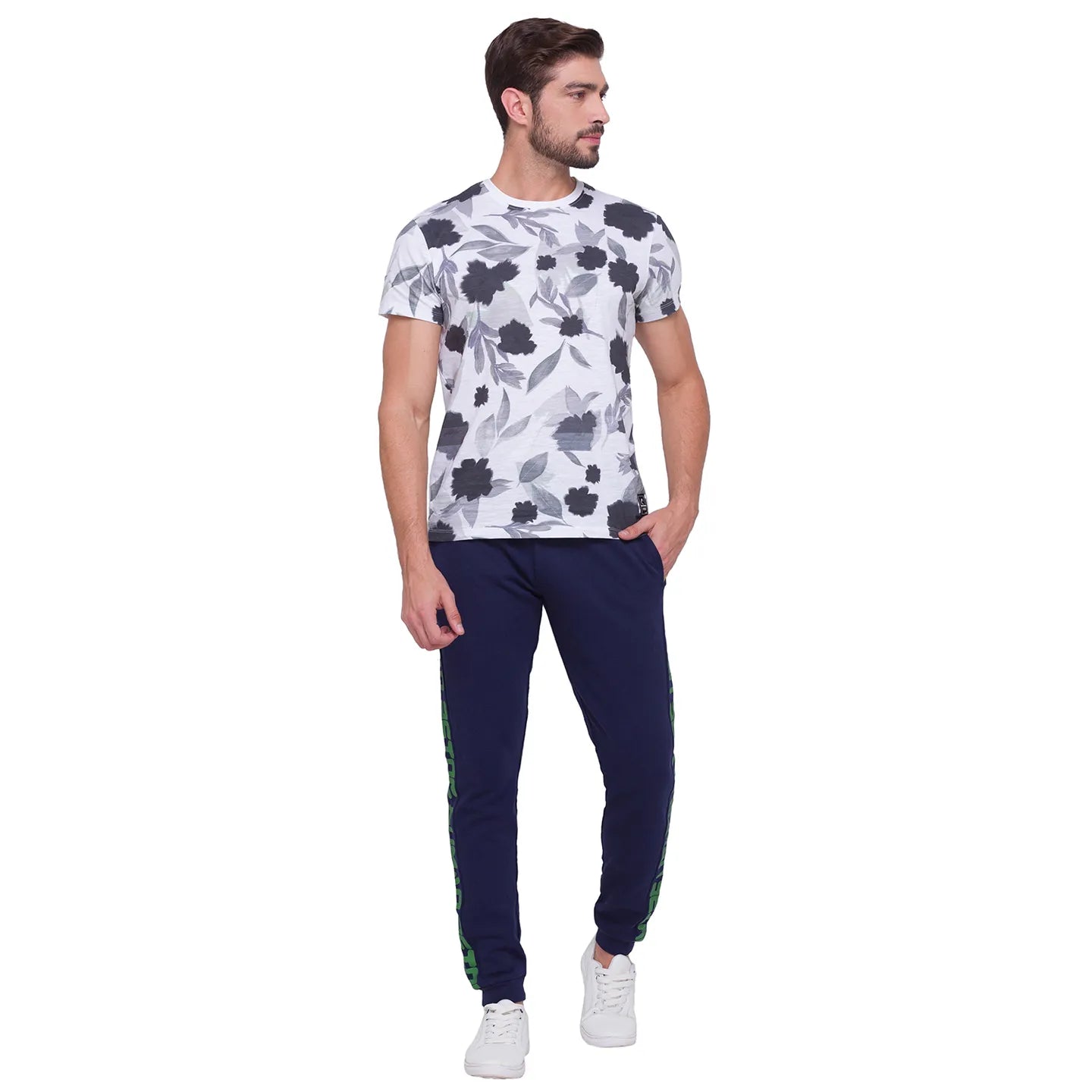 Men Regular Fit Track-Navy by Being Human Clothing