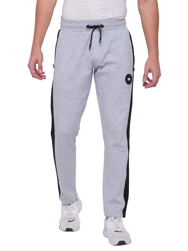 Grey Regular Fit Track Pants For Men By Being Human Clothing