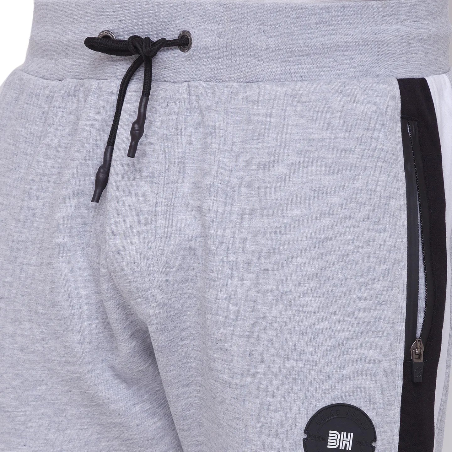 Men Regular Fit Track-Lt. Grey by Being Human Clothing