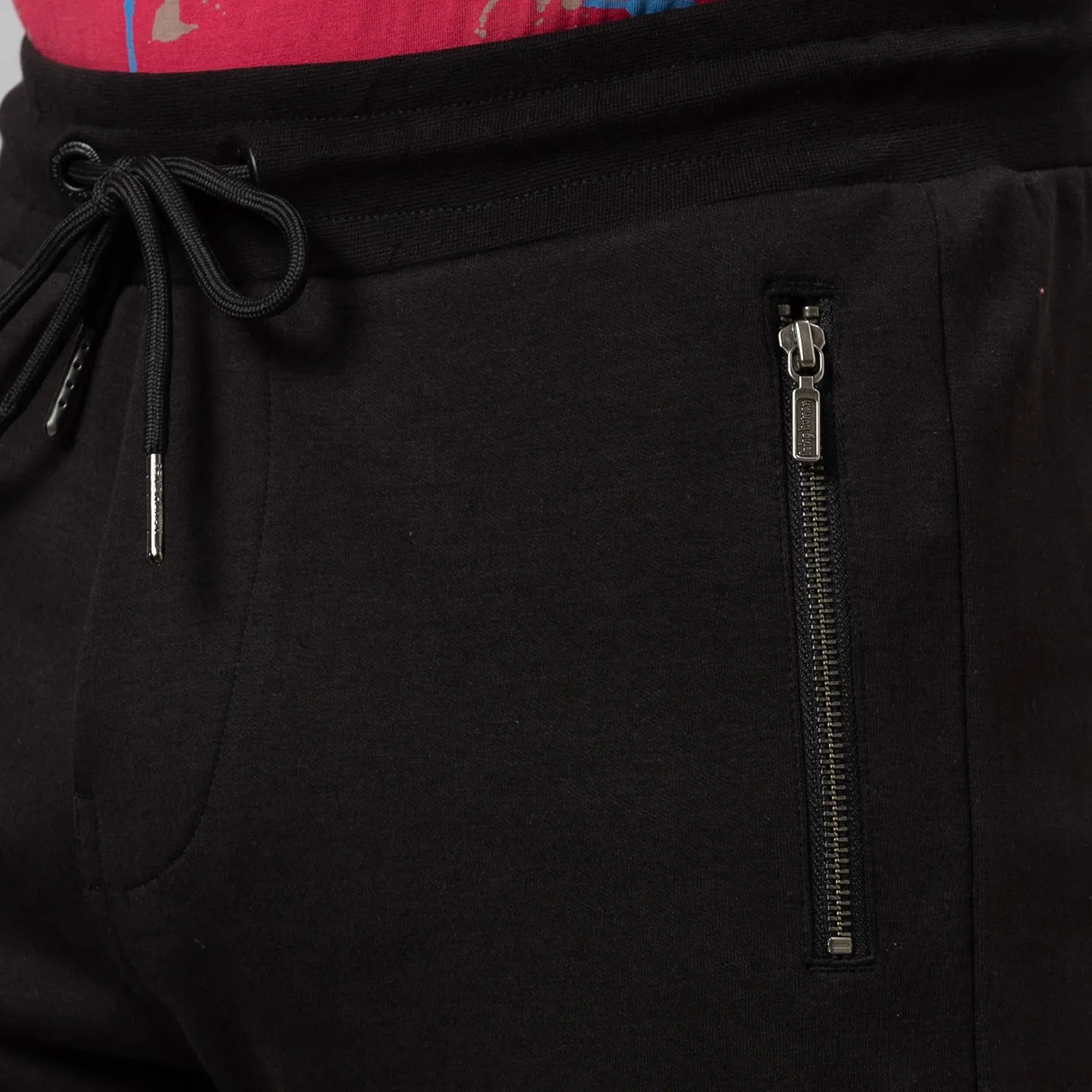 Black Regular Fit Men's Track Pants by Being Human Clothing