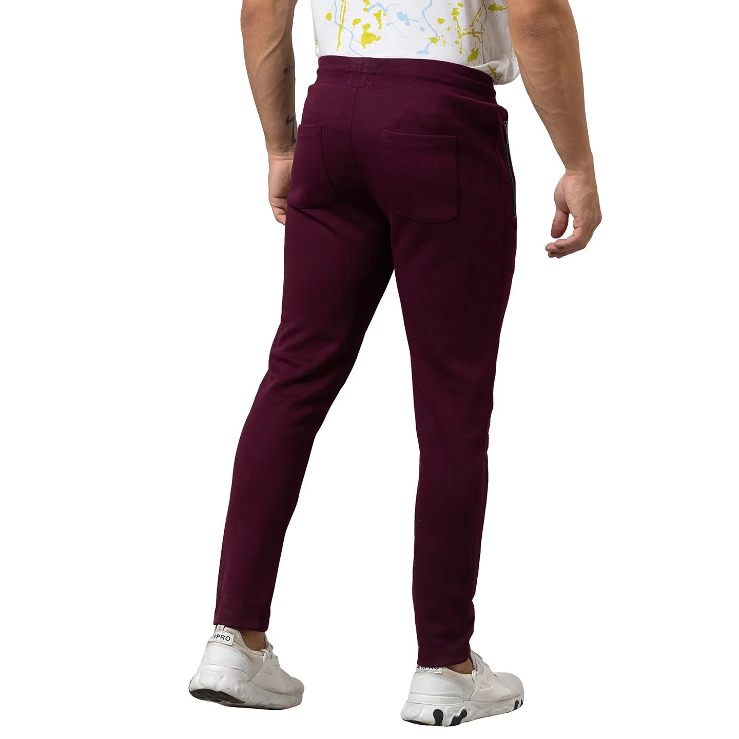 Men Regular Fit Track-Fig by Being Human Clothing