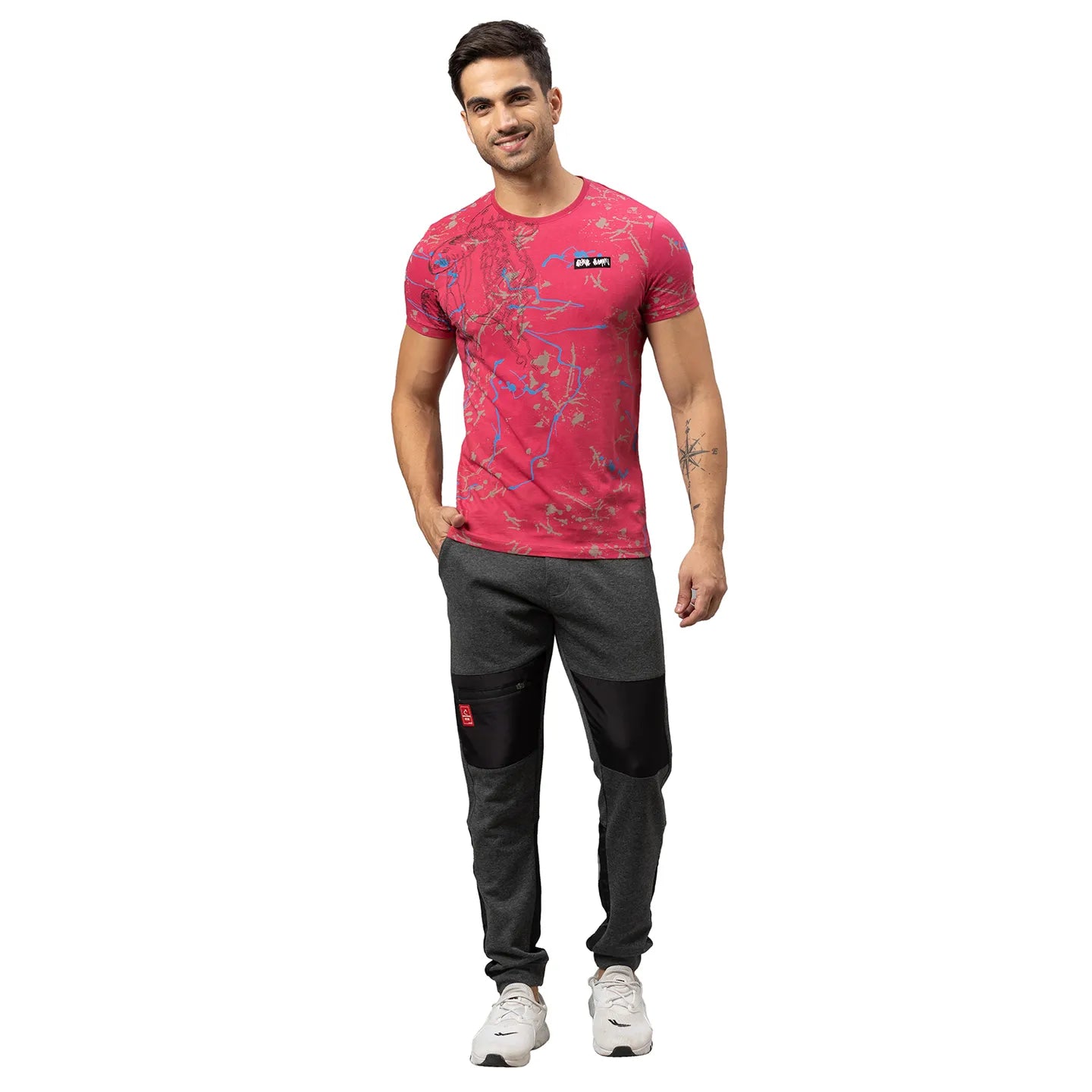 Being Human Clothing Men Regular Fit Track-Anthra Mel