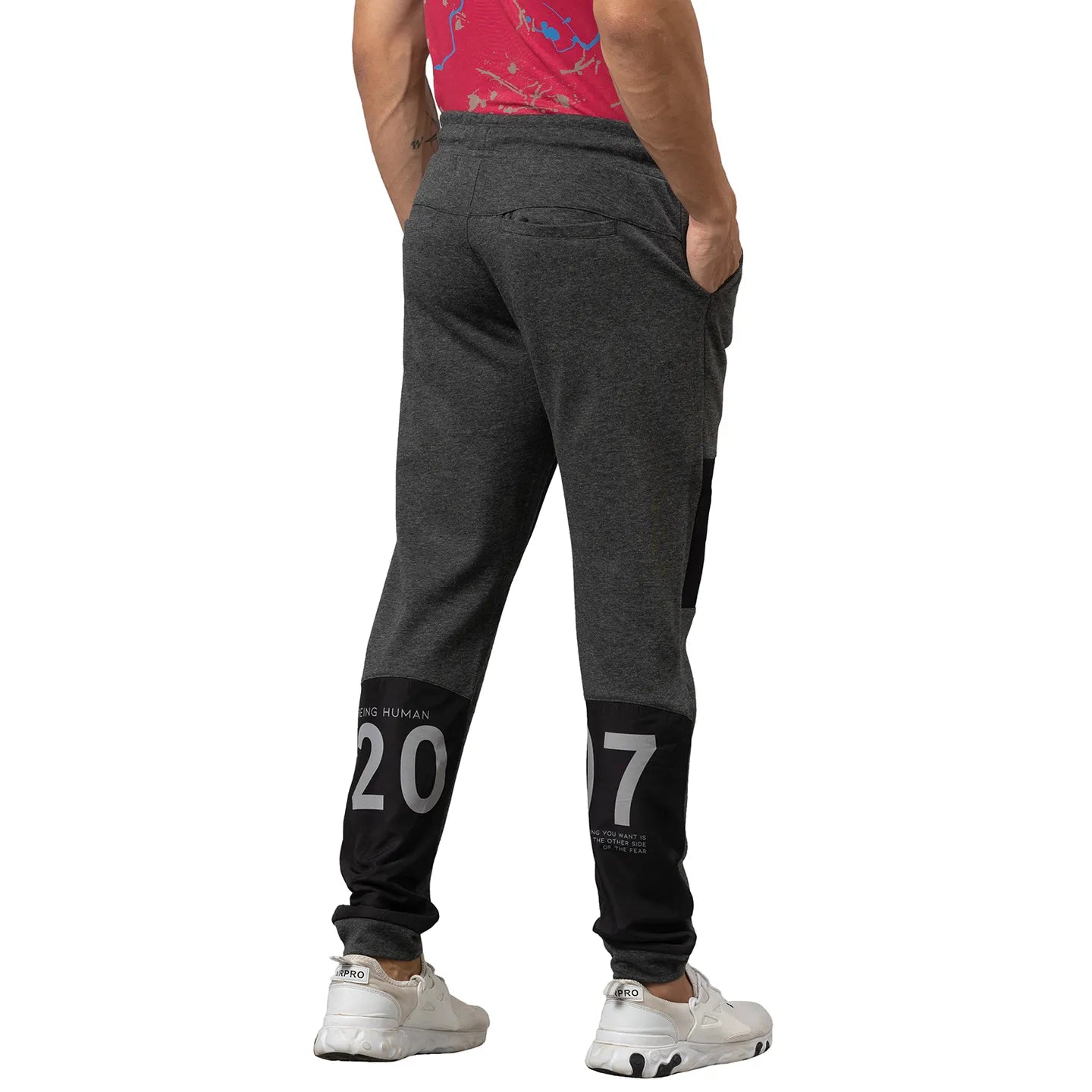 Being Human Clothing Men Regular Fit Track-Anthra Mel