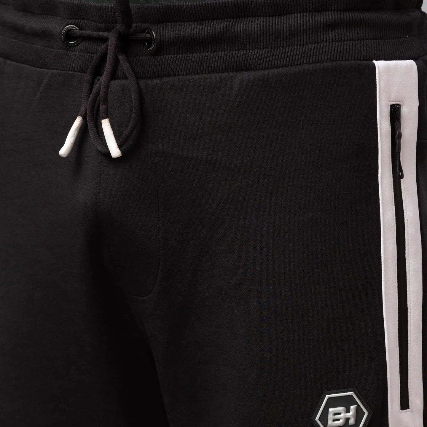 Black Regular Fit Men's Track Pants by Being Human Clothing