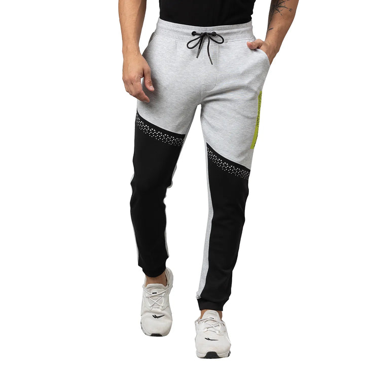 Grey Regular Fit Track Pants For Men By Being Human Clothing