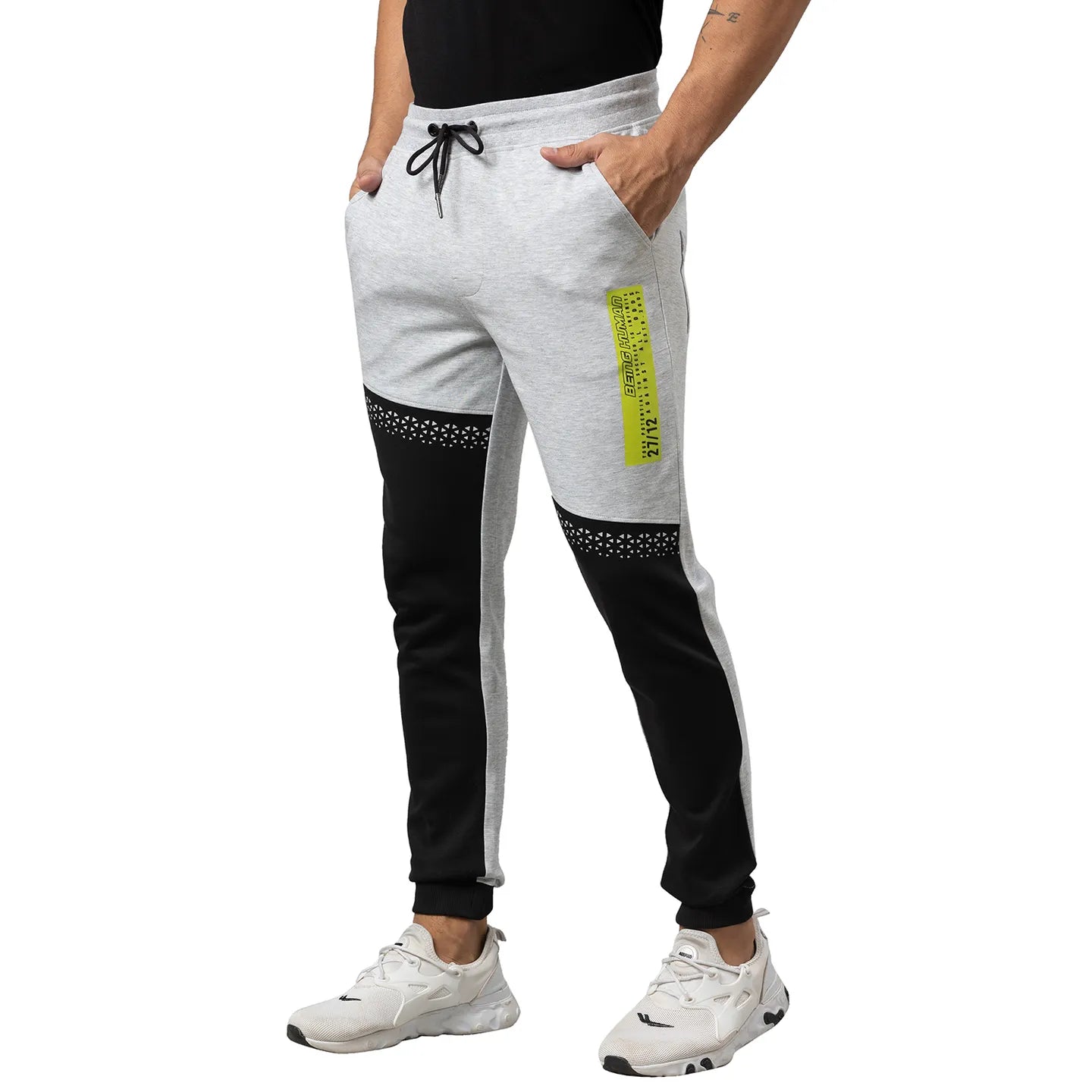 Being Human Clothing Men Regular Fit Track-Lt. Grey