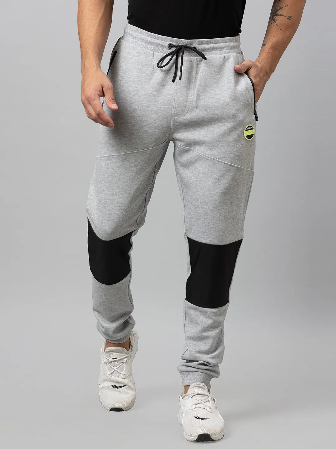 Grey Regular Fit Men's Track Pants by Being Human Clothing