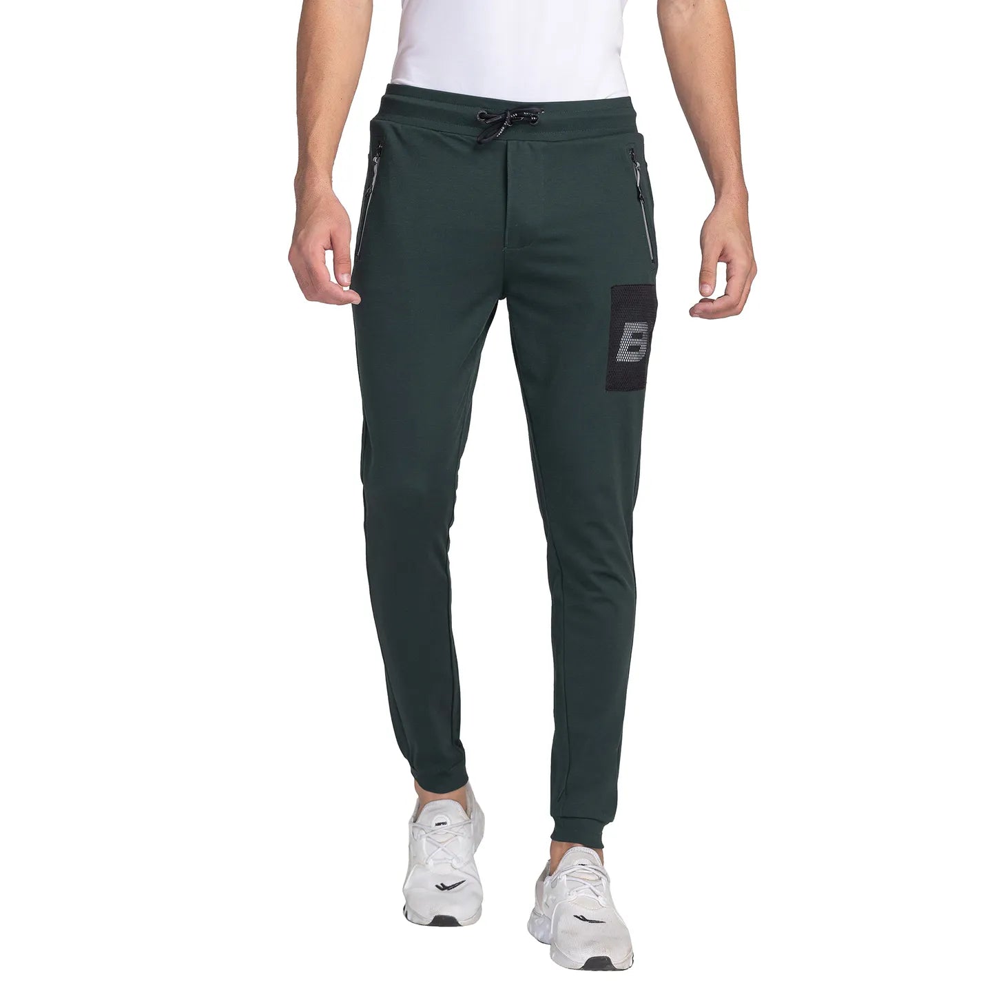 Green Regular Fit Men's Track Pants by Being Human Clothing