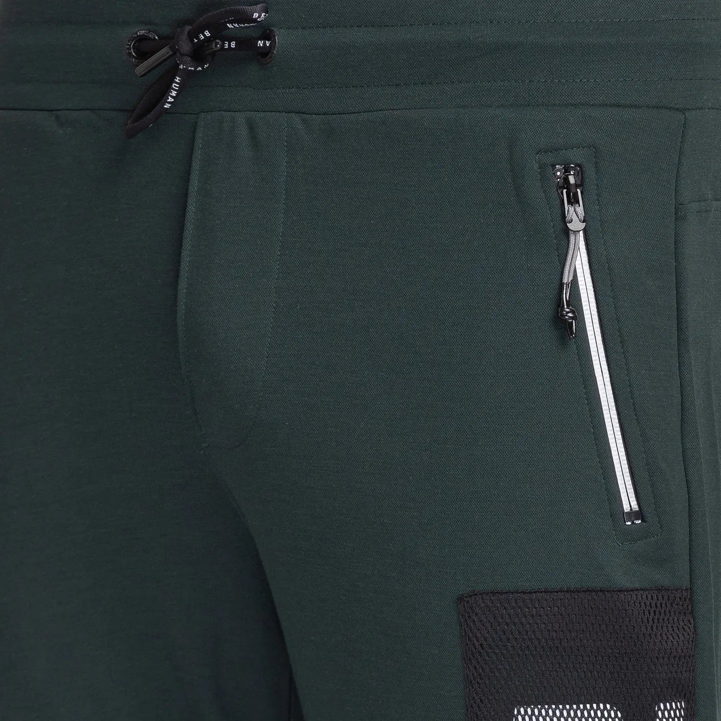 Green Regular Fit Men's Track Pants by Being Human Clothing