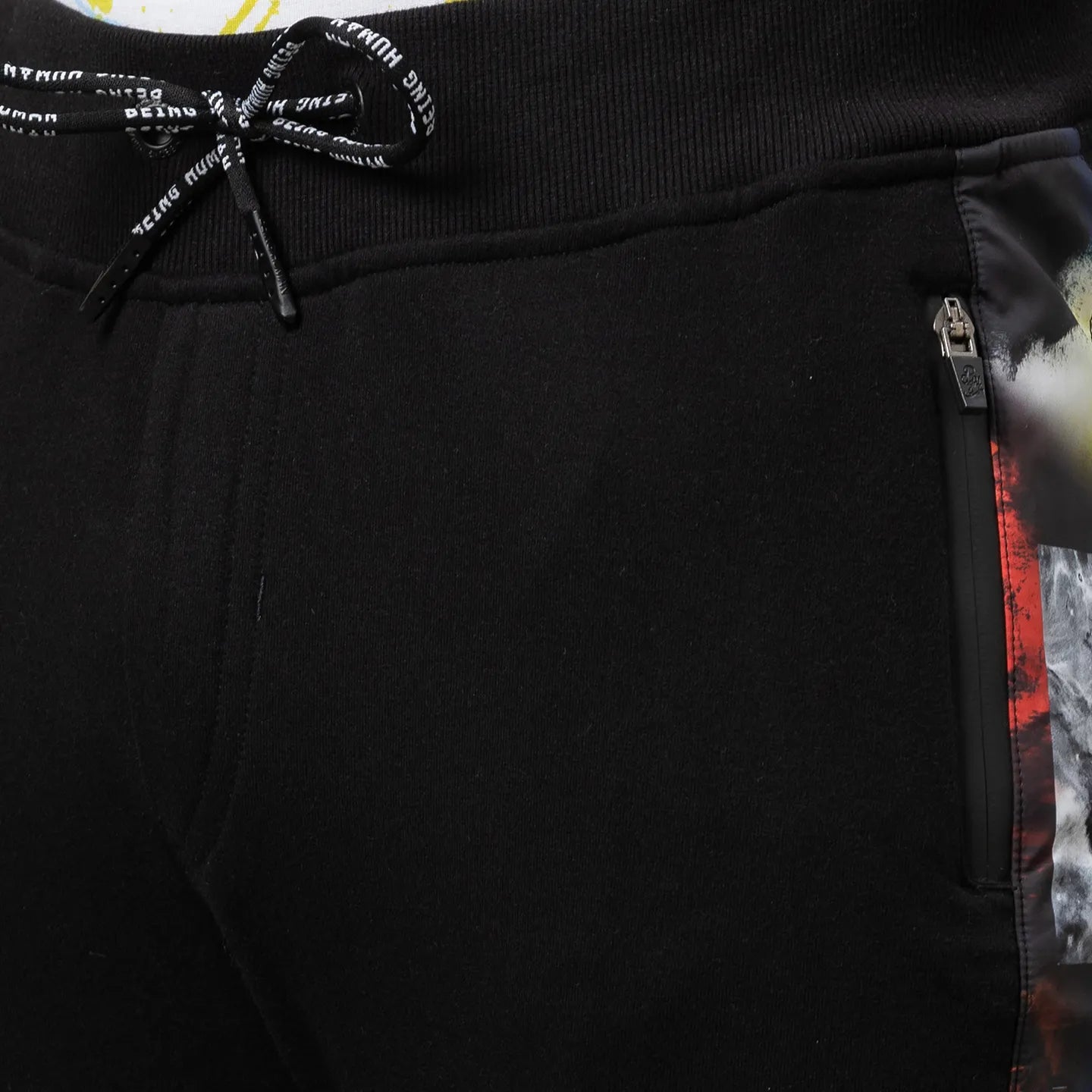 Men Regular Fit Track-Black by Being Human Clothing