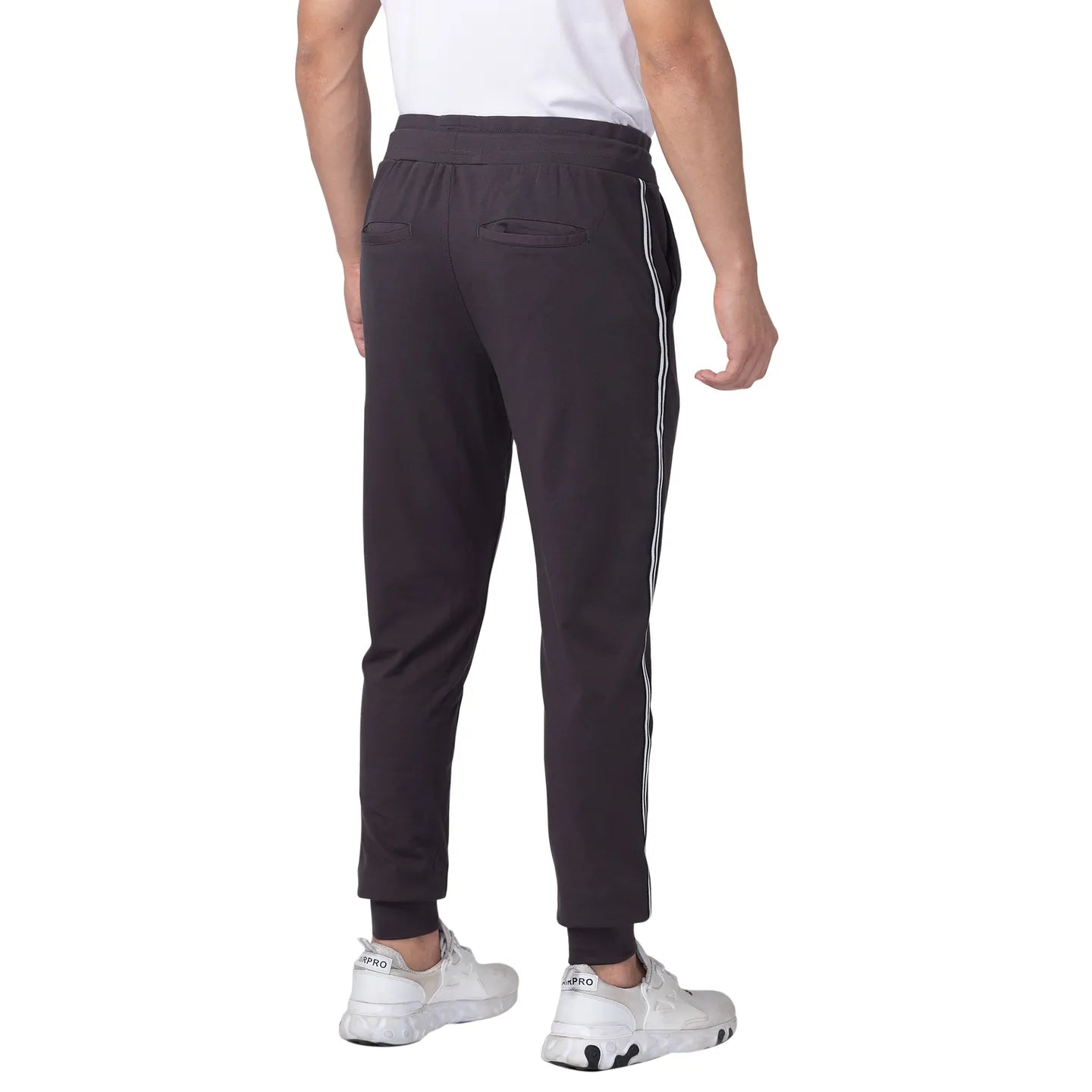 Grey Regular Fit Track Pants For Men By Being Human Clothing