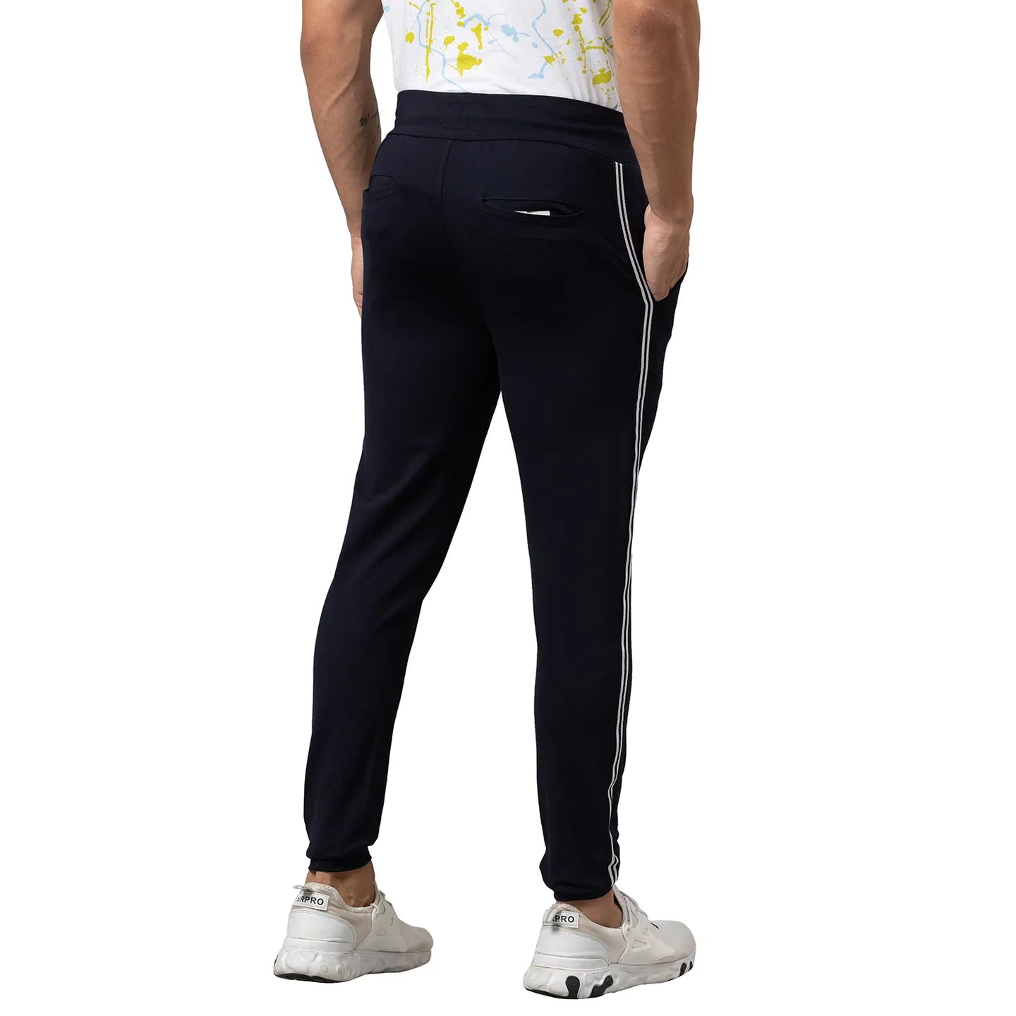 Blue Regular Fit Men's Track Pants by Being Human Clothing