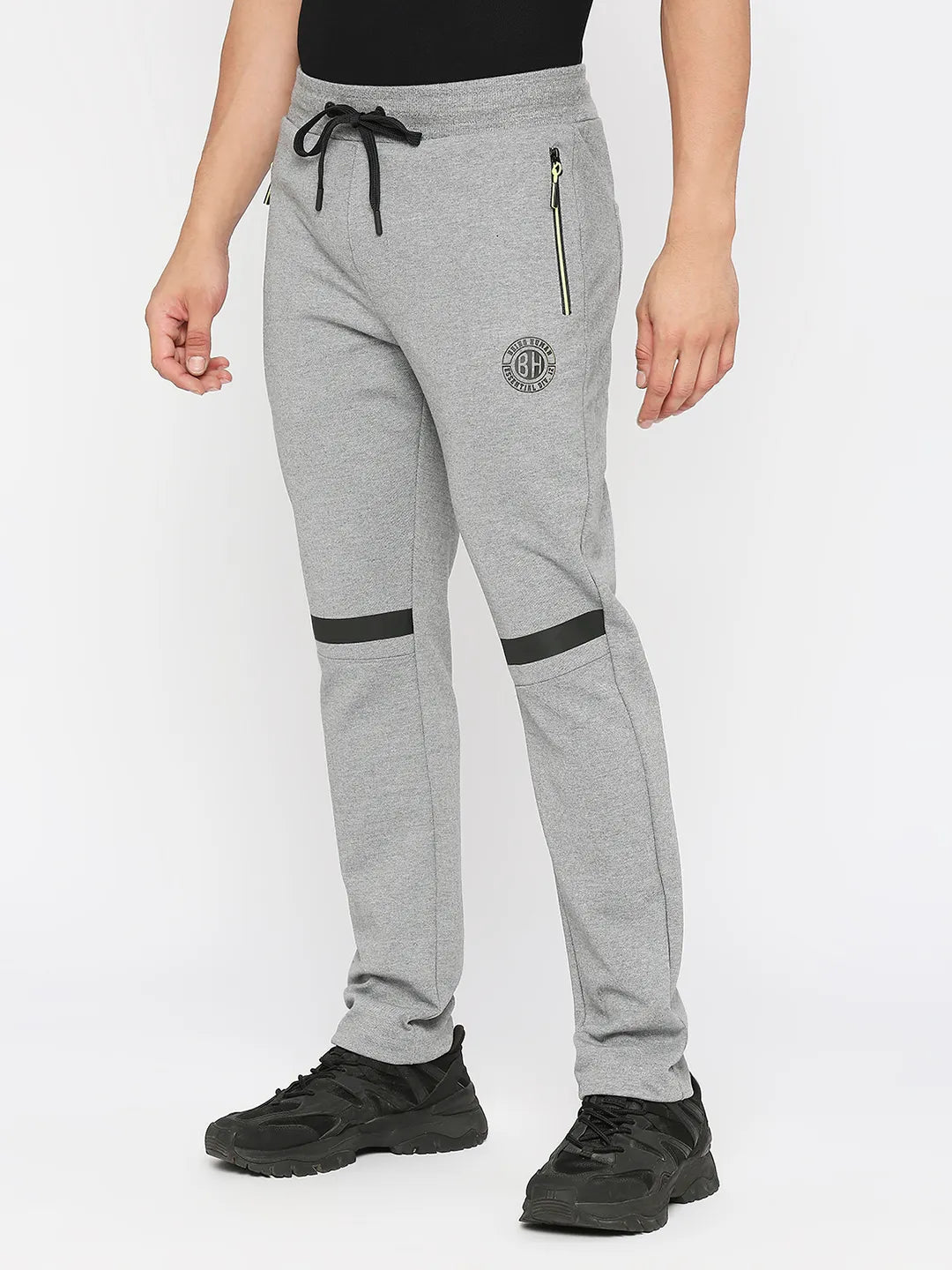 Grey Regular Fit Men's Track Pants by Being Human Clothing