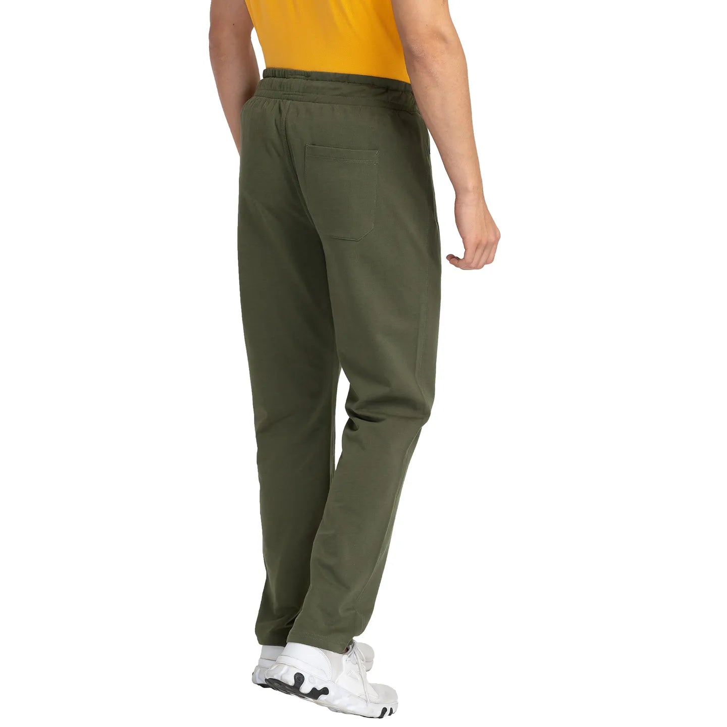 Olive Regular Fit Track Pants For Men By Being Human Clothing