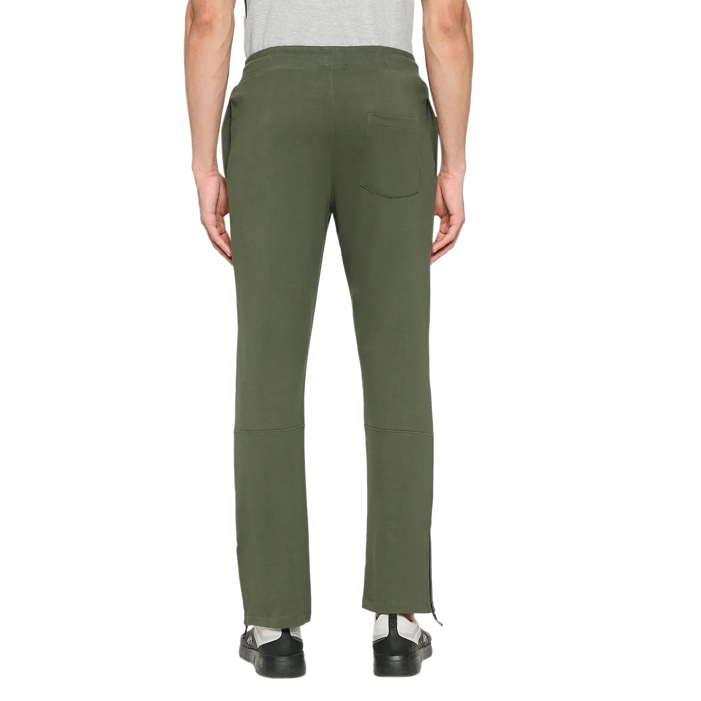 Forest Green Regular Fit Track Pants For Men By Being Human Clothing