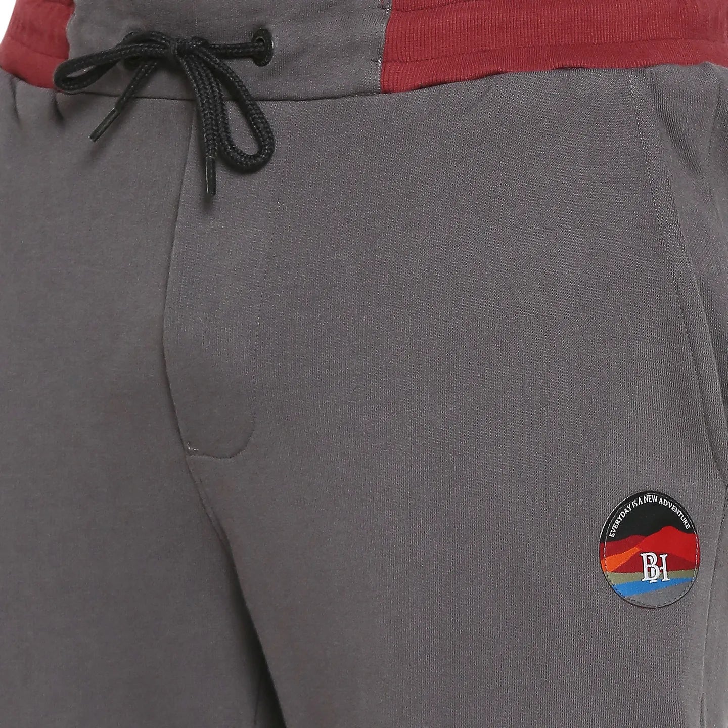 Slate Grey Regular Fit Track Pants For Men By Being Human Clothing