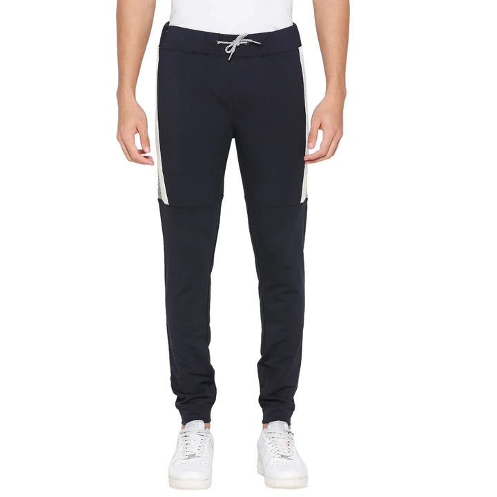 Navy Regular Fit Track Pants For Men By Being Human Clothing