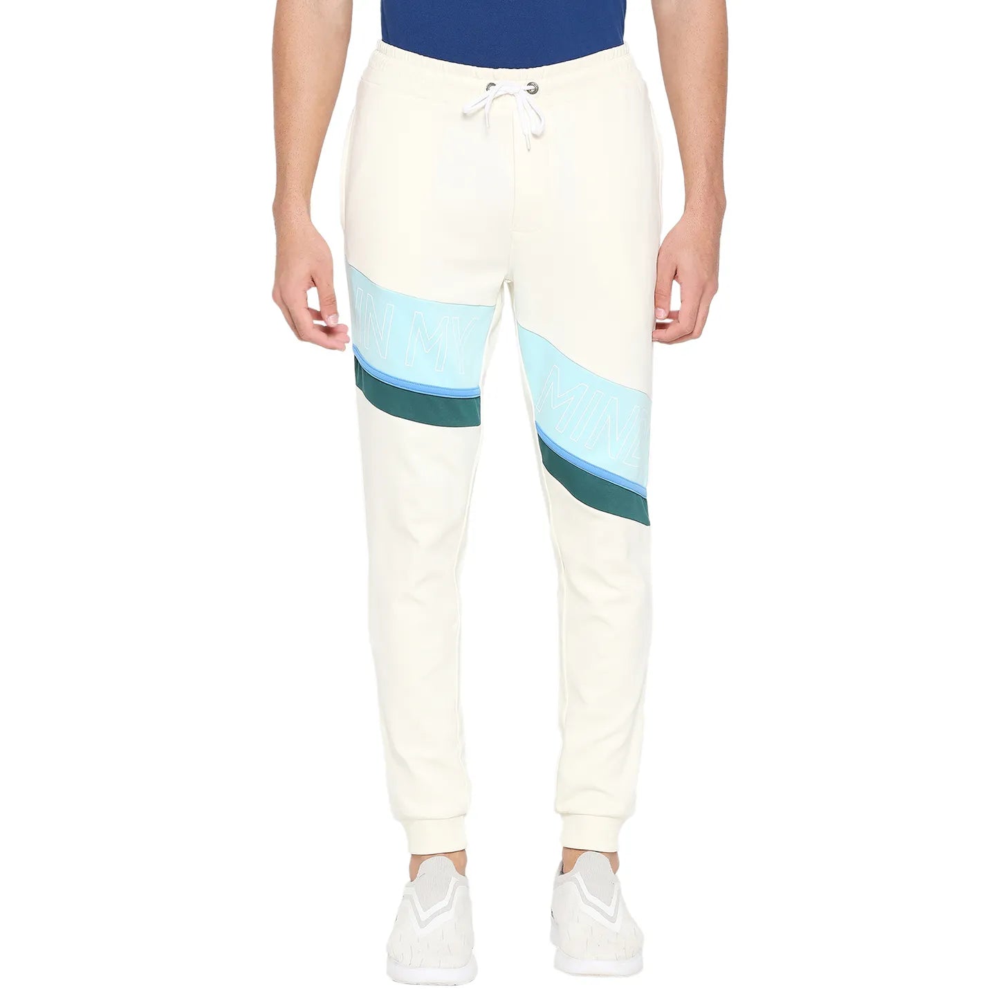 Snow White Regular Fit Track Pants For Men By Being Human Clothing