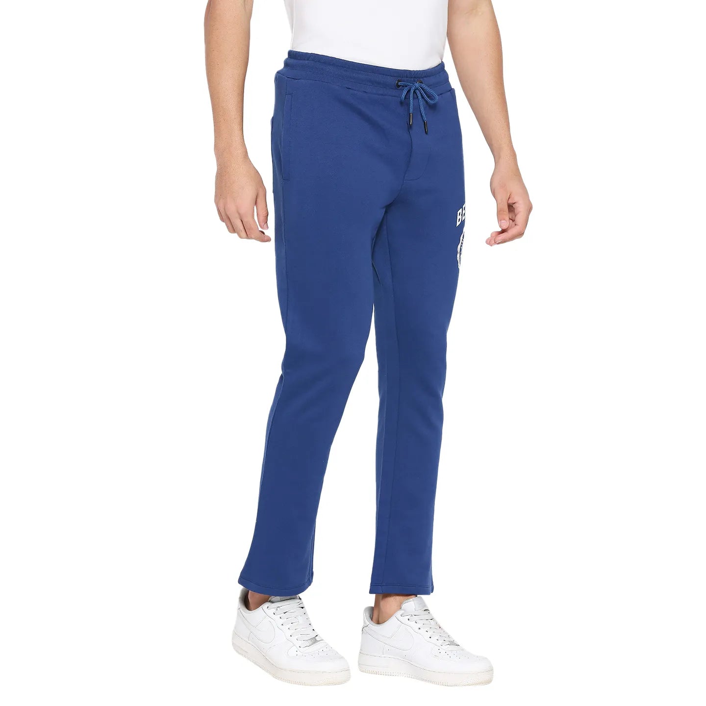 Navy Regular Fit Track Pants For Men By Being Human Clothing