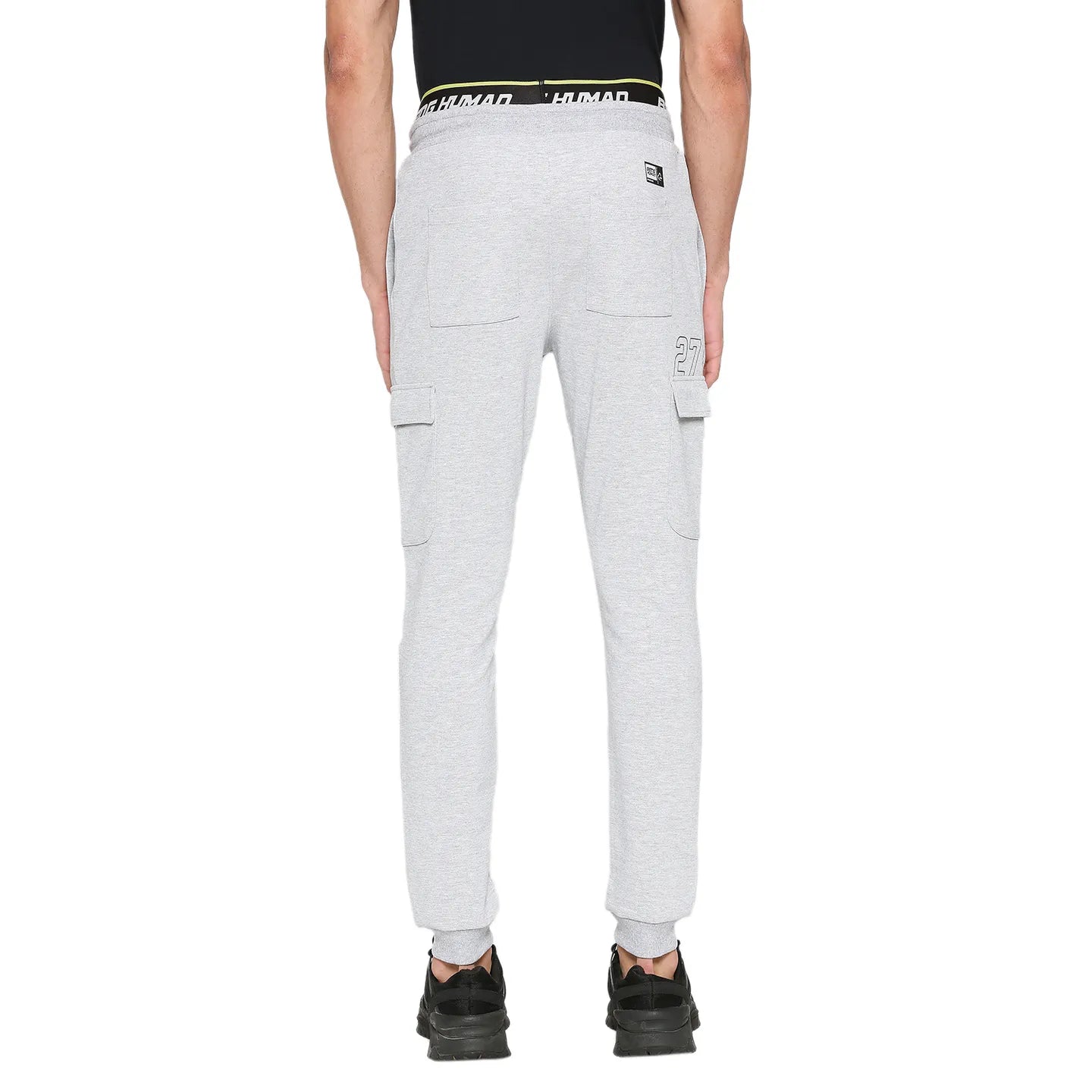 Grey Regular Fit Track Pants For Men By Being Human Clothing