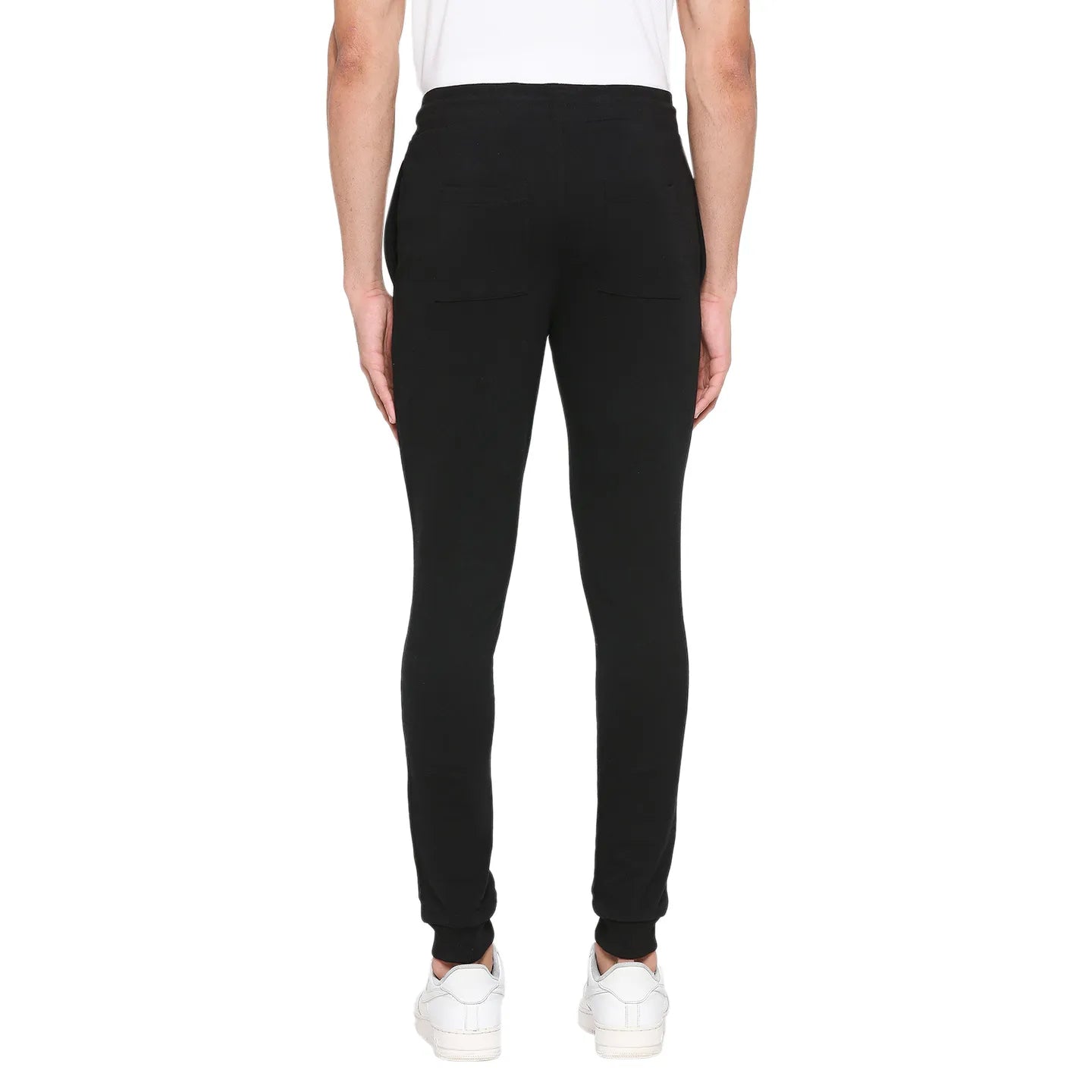 Black Regular Fit Track Pants For Men By Being Human Clothing