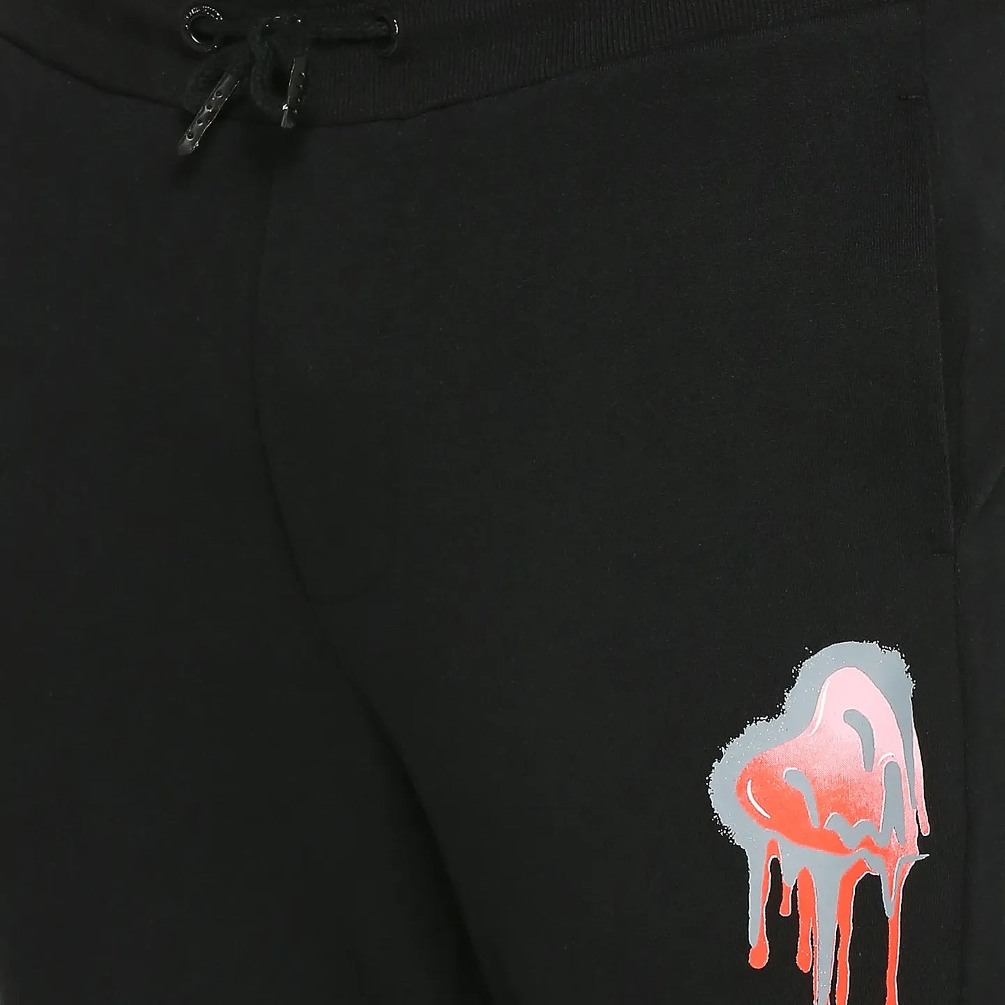 Black Regular Fit Track Pants For Men By Being Human Clothing