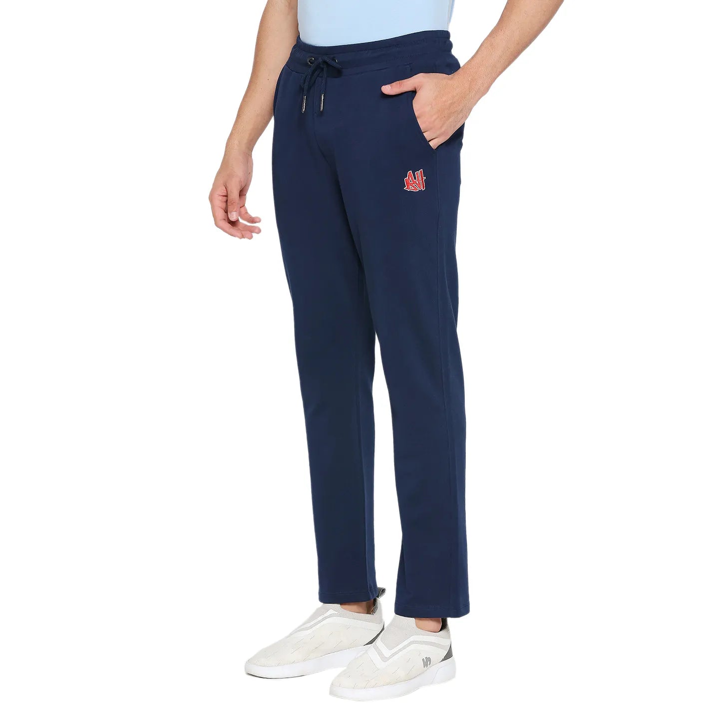 Navy Regular Fit Track Pants For Men By Being Human Clothing