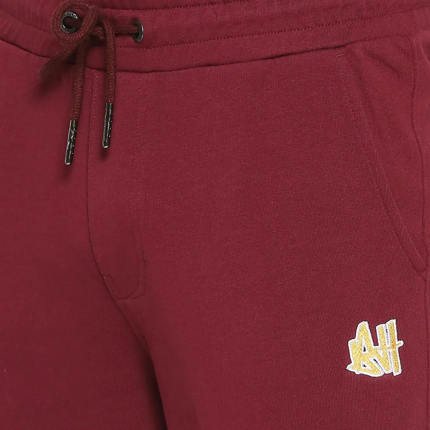 Wine Regular Fit Track Pants For Men By Being Human Clothing