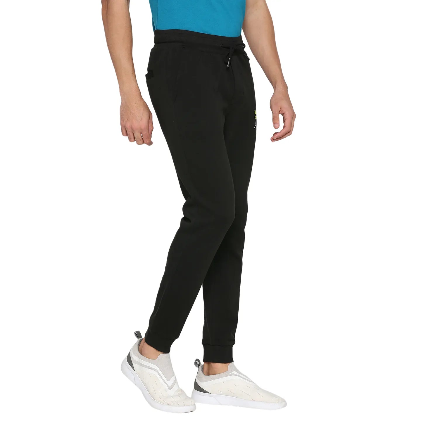 Black Regular Fit Men's Track Pants by Being Human Clothing