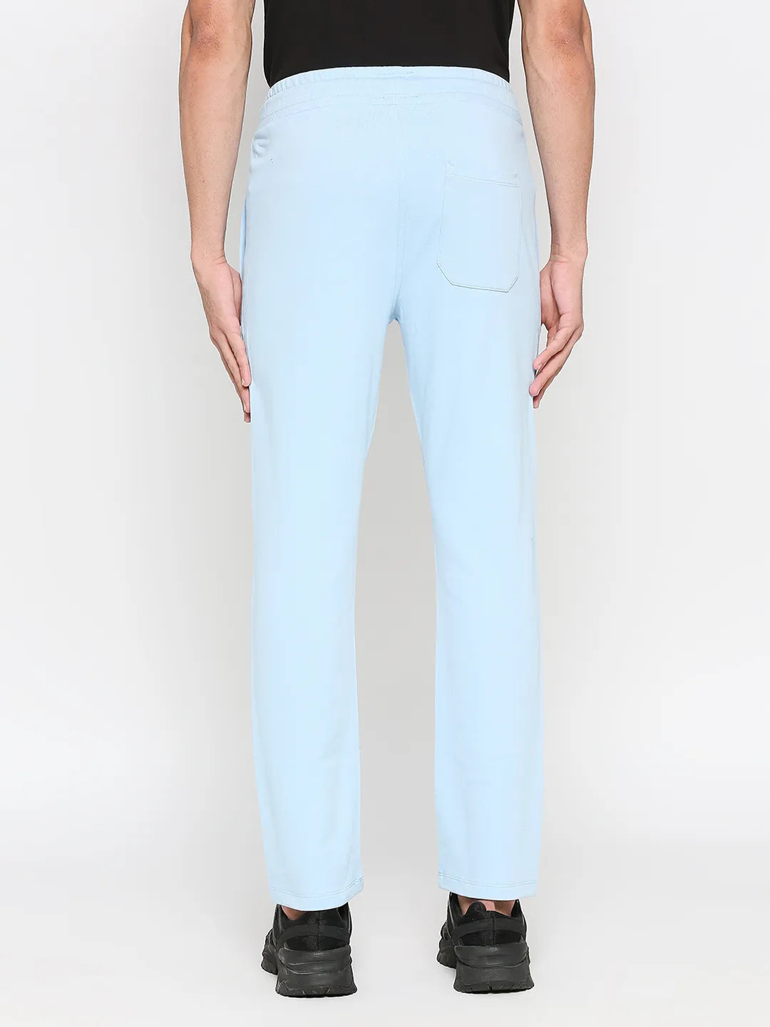 Blue Regular Fit Track Pants For Men By Being Human Clothing