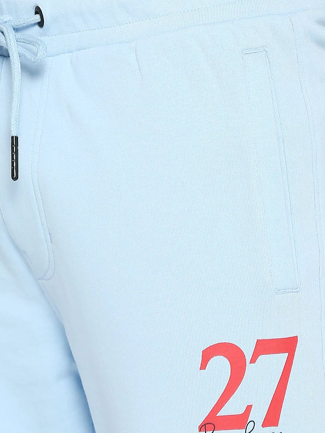 Blue Regular Fit Track Pants For Men By Being Human Clothing