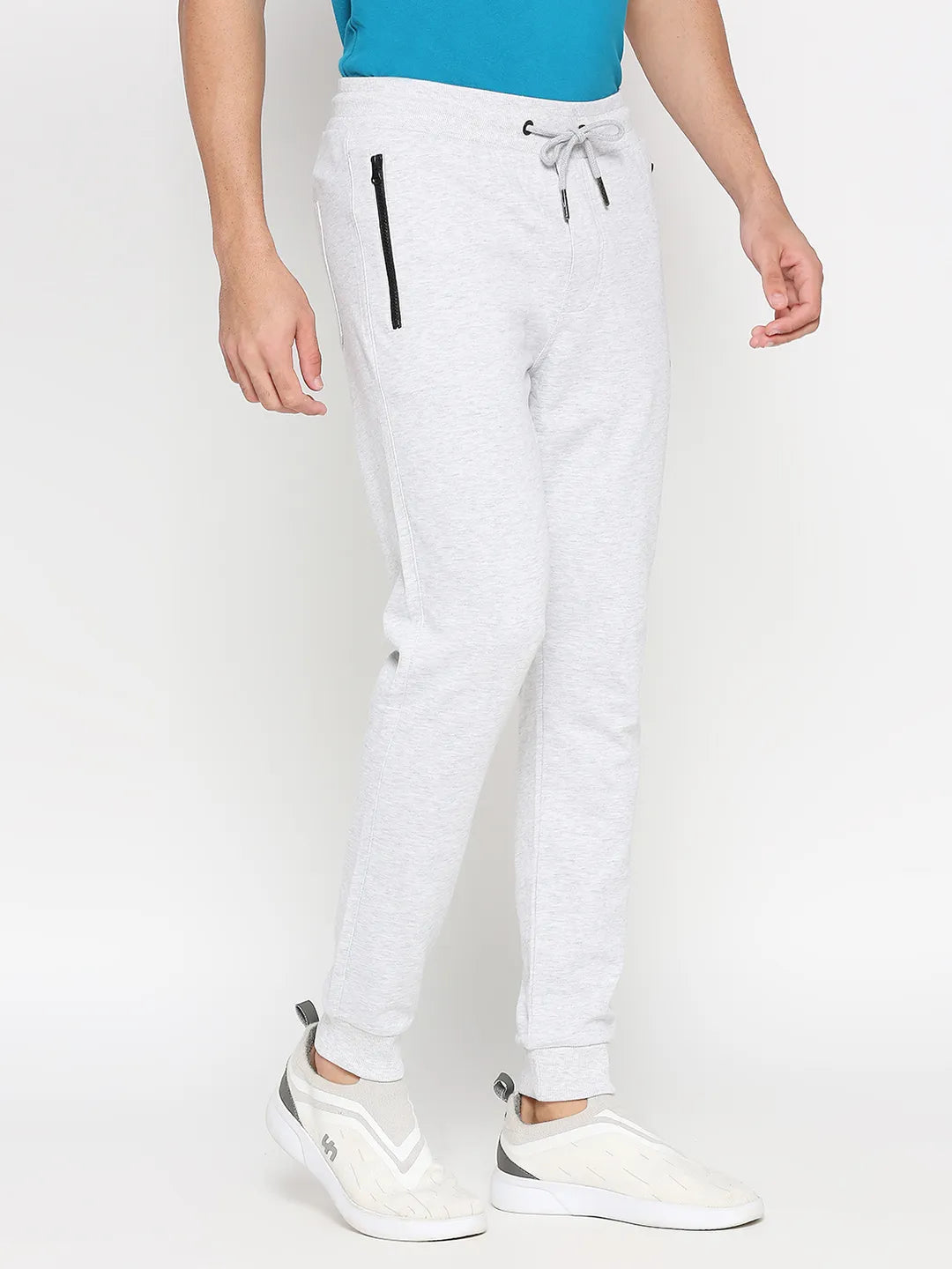 Beige Regular Fit Men's Track Pants by Being Human Clothing