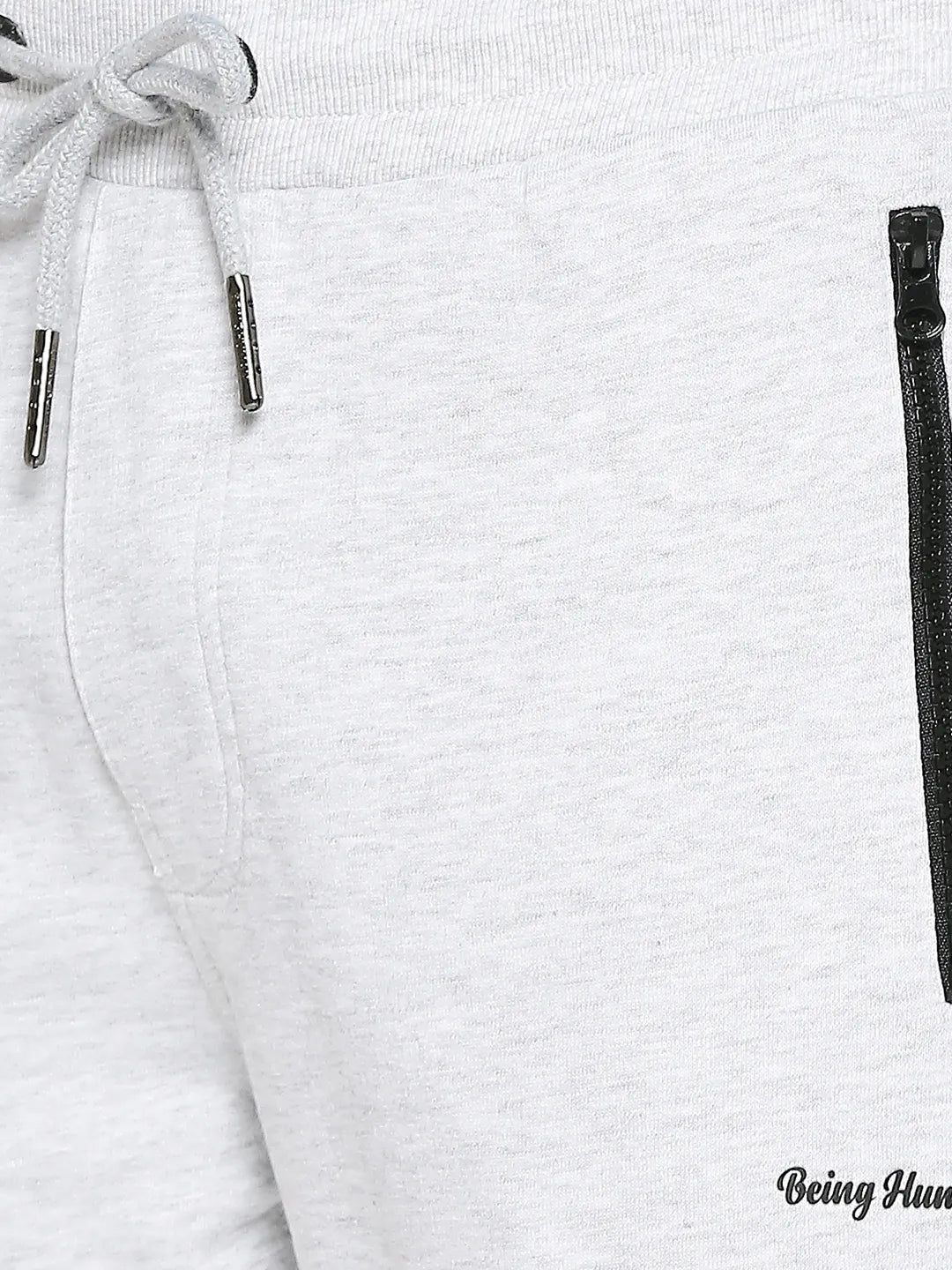 Beige Regular Fit Men's Track Pants by Being Human Clothing