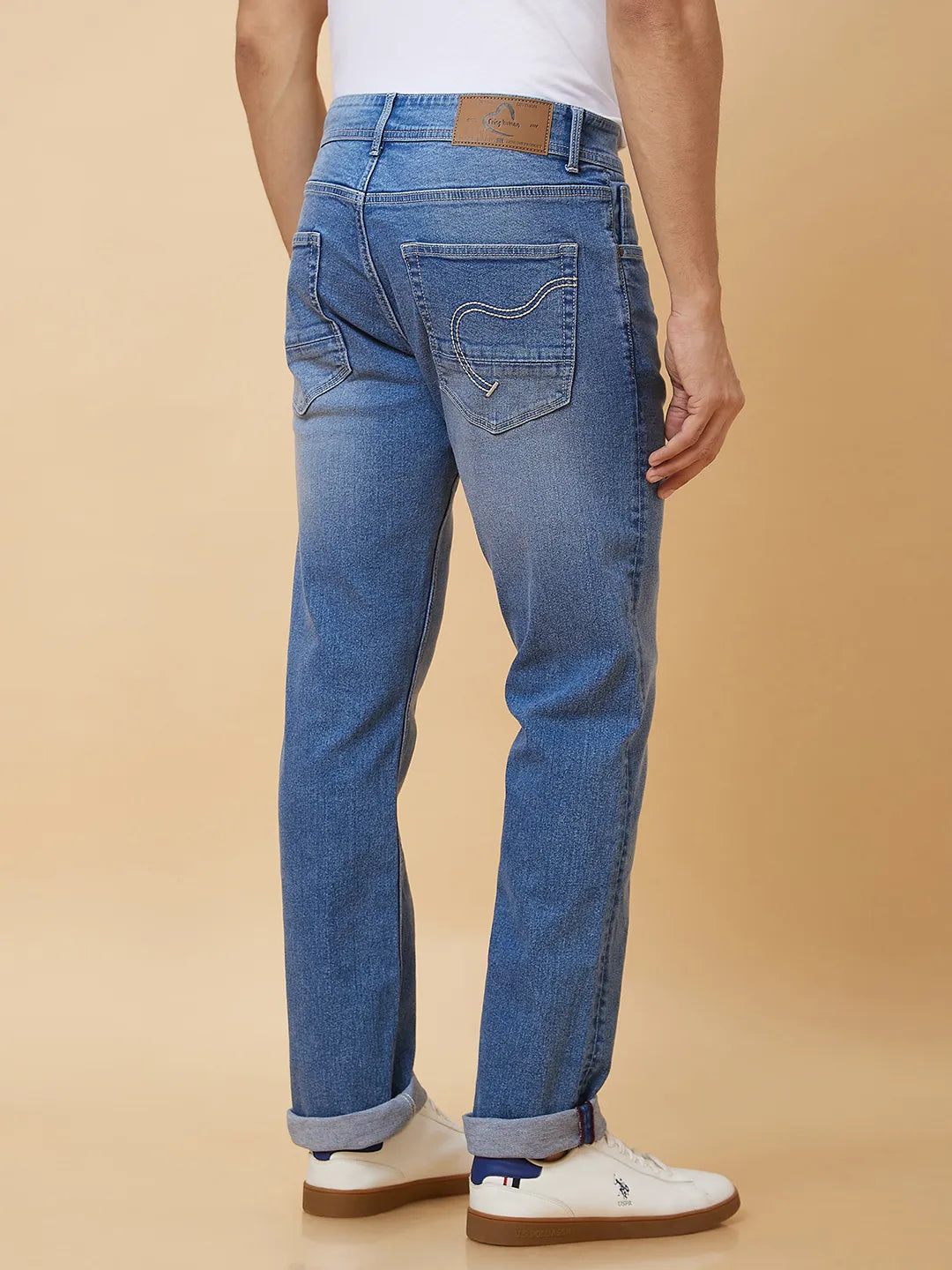 Navy Regular Fit Track Pants For Men By Being Human Clothing