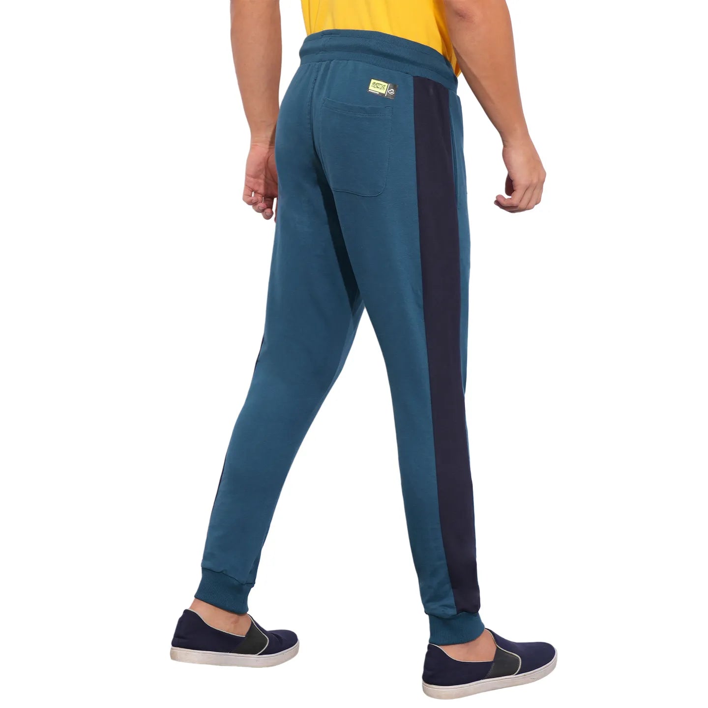 Teal Regular Fit Track Pants For Men By Being Human Clothing