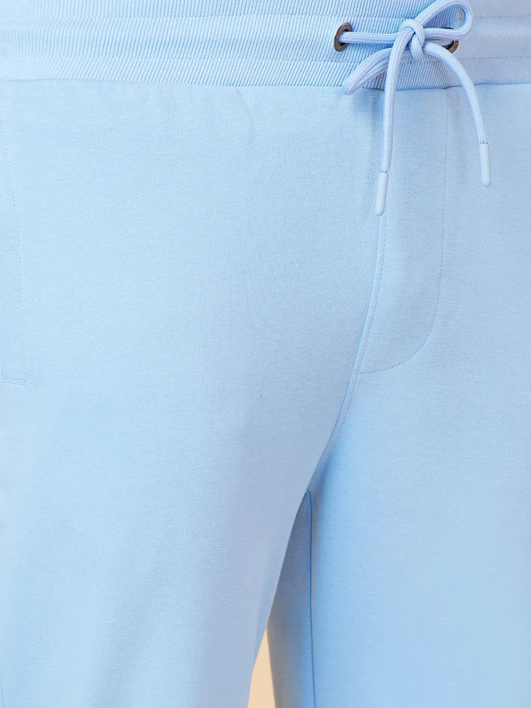 Light Blue Regular Fit Track Pants For Men By Being Human Clothing
