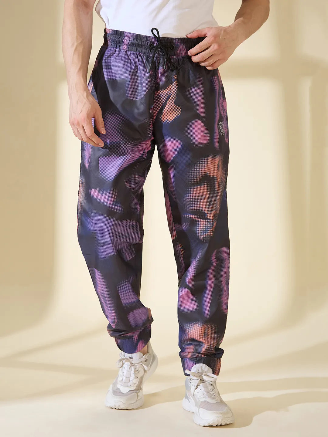 Black Regular Fit Track Pants For Men By Being Human Clothing