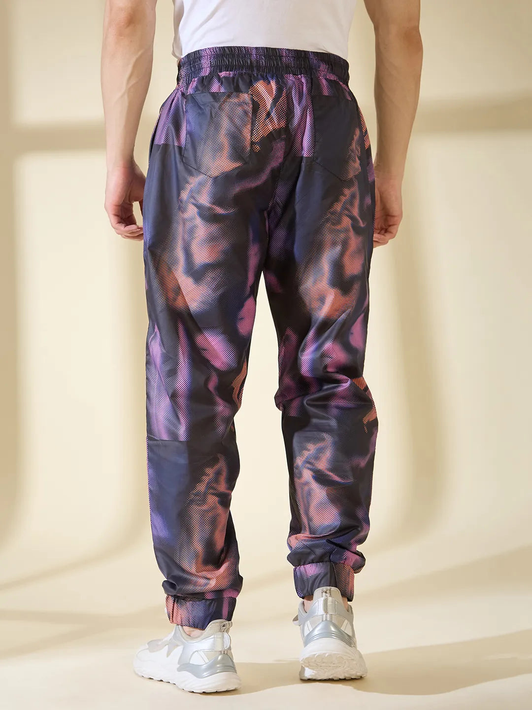 Black Regular Fit Track Pants For Men By Being Human Clothing