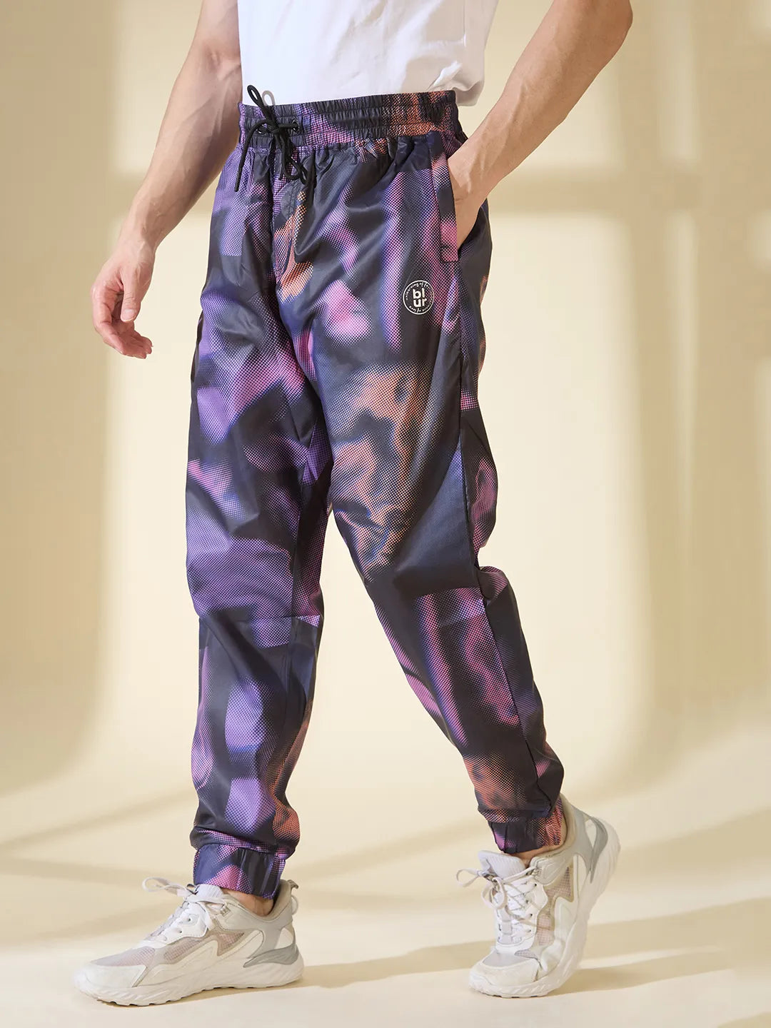 Black Regular Fit Track Pants For Men By Being Human Clothing