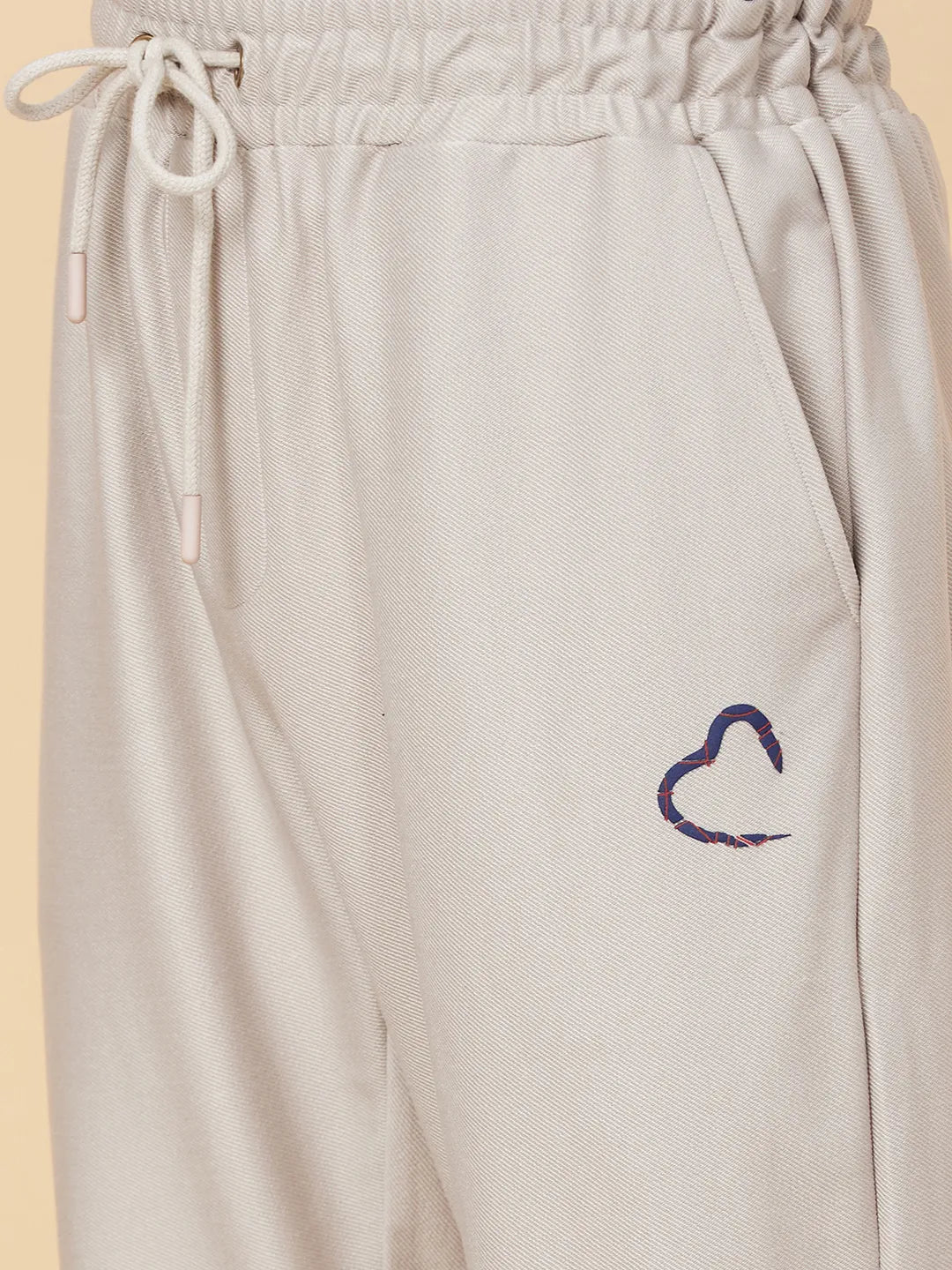 Beige Regular fit Men's Track Pants by Being Human Clothing