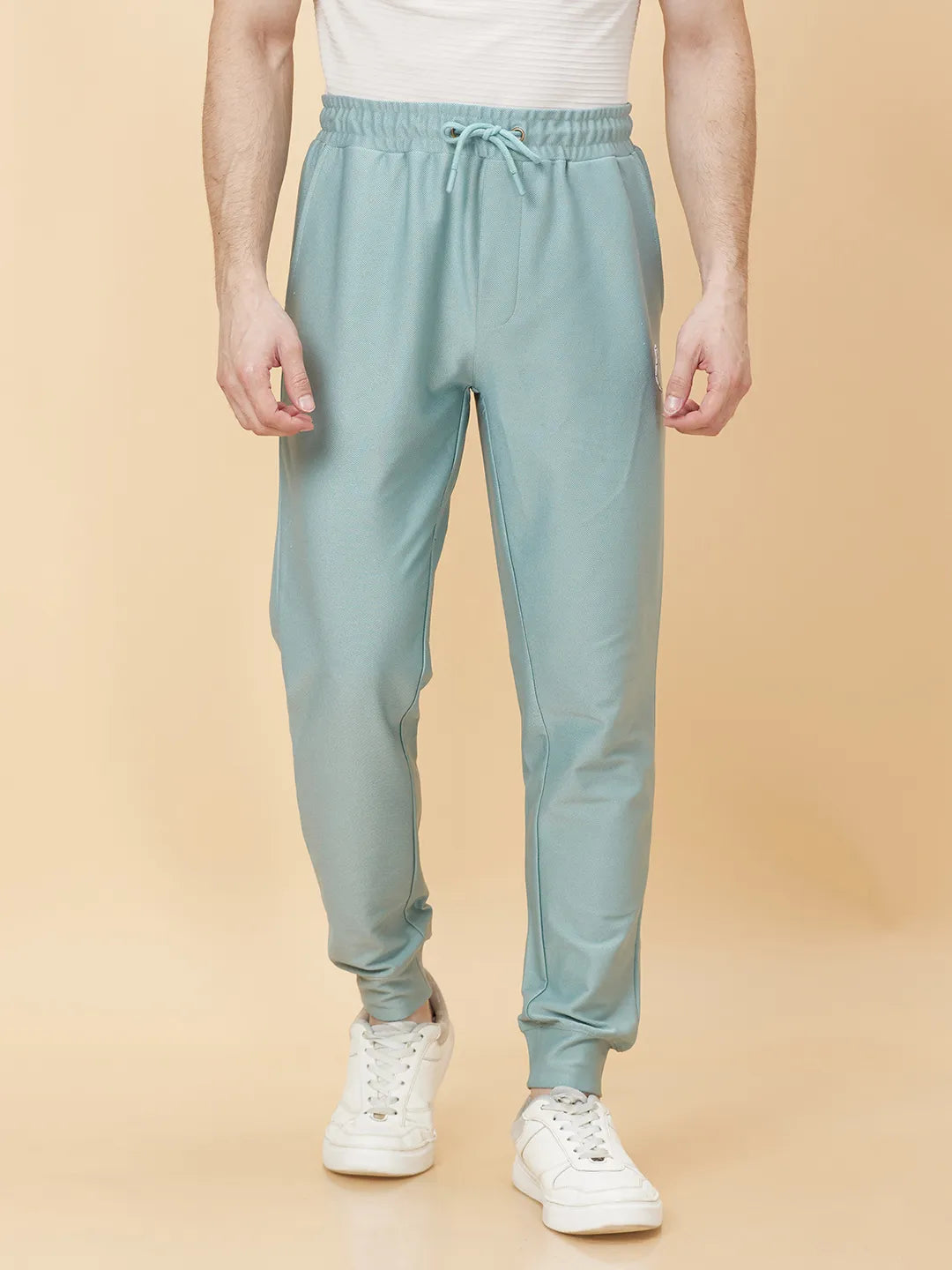 Green Regular Fit Track Pants For Men By Being Human Clothing