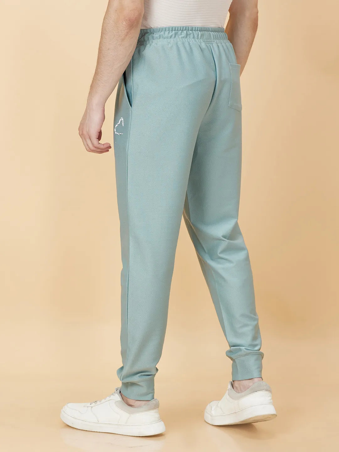 Green Regular Fit Track Pants For Men By Being Human Clothing