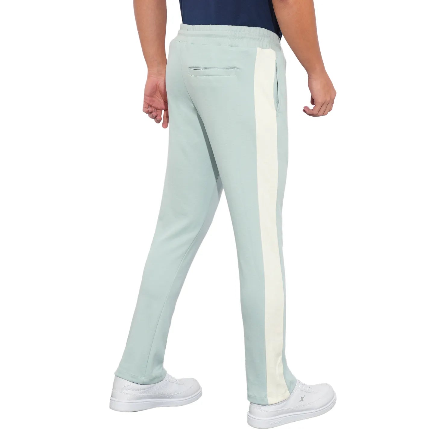 Blue Regular Fit Track Pants For Men By Being Human Clothing